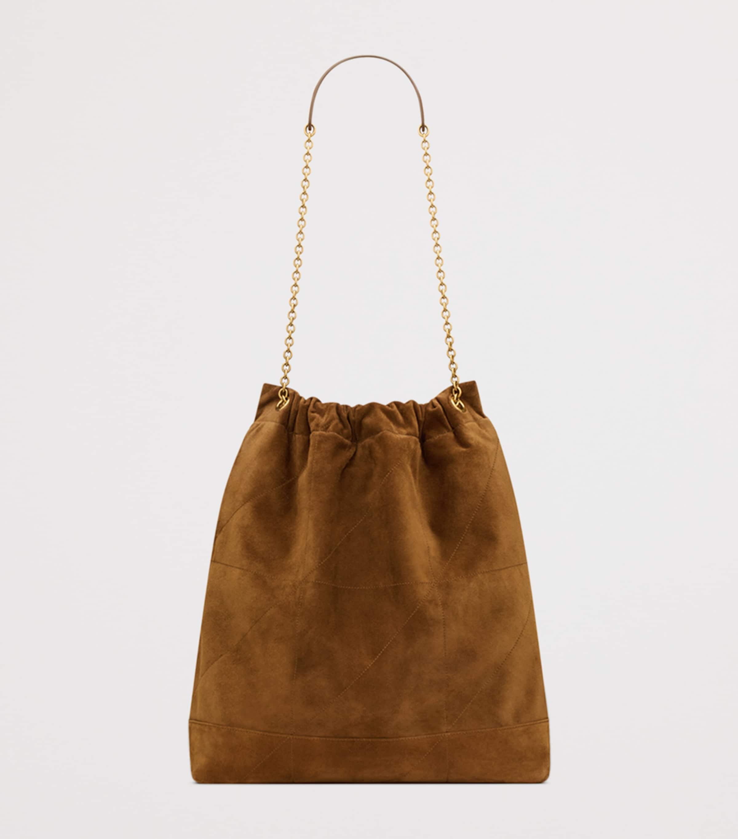 トートバッグ SAINT LAURENT BROWN SUEDE LARGE JAMIE SHOPPING BAG Jamie 4.3 Medium suede tote bag in brown - Saint Laurent