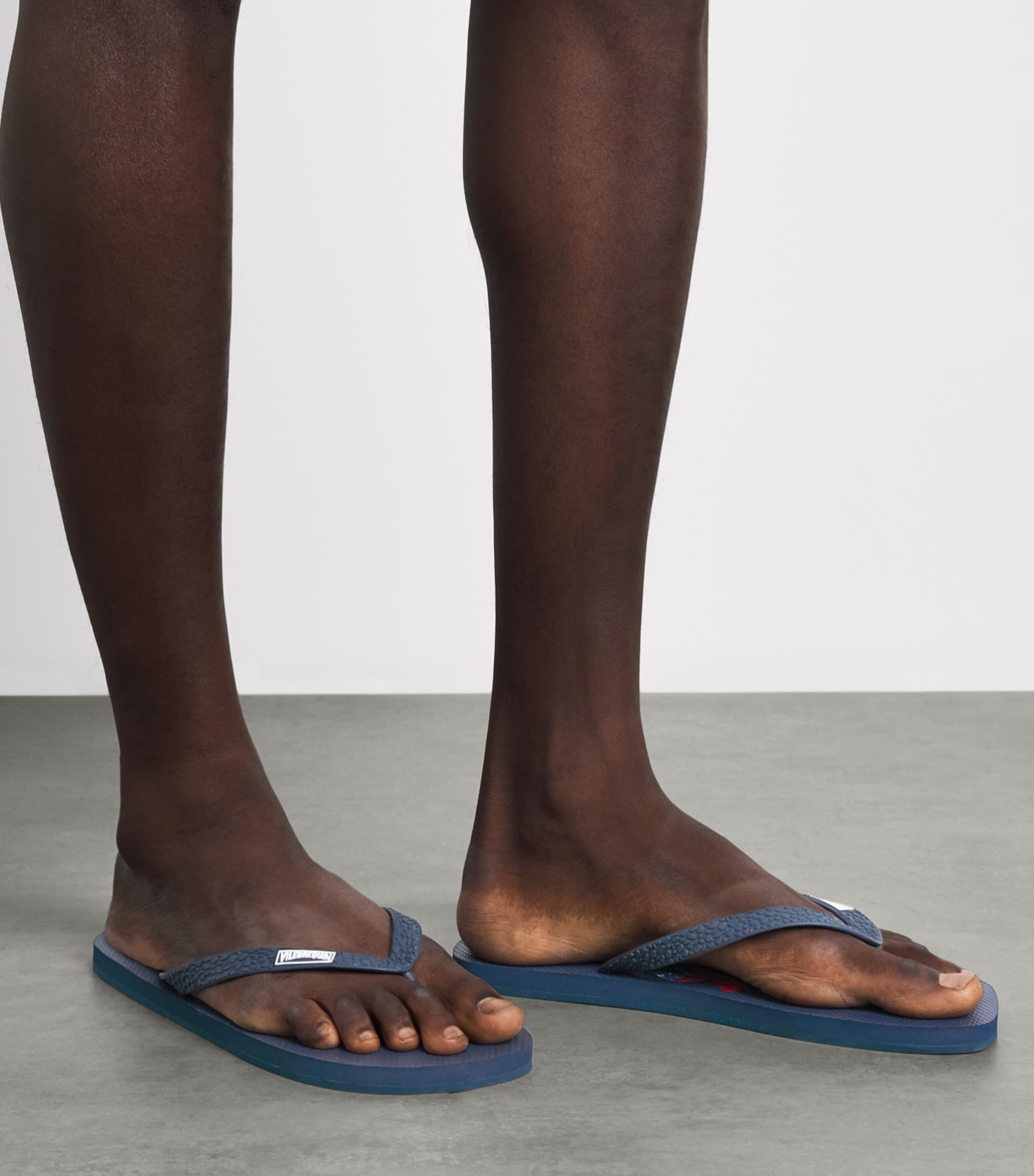 Vilebrequin Turtle Flip Flops Bleu Marine Image 4