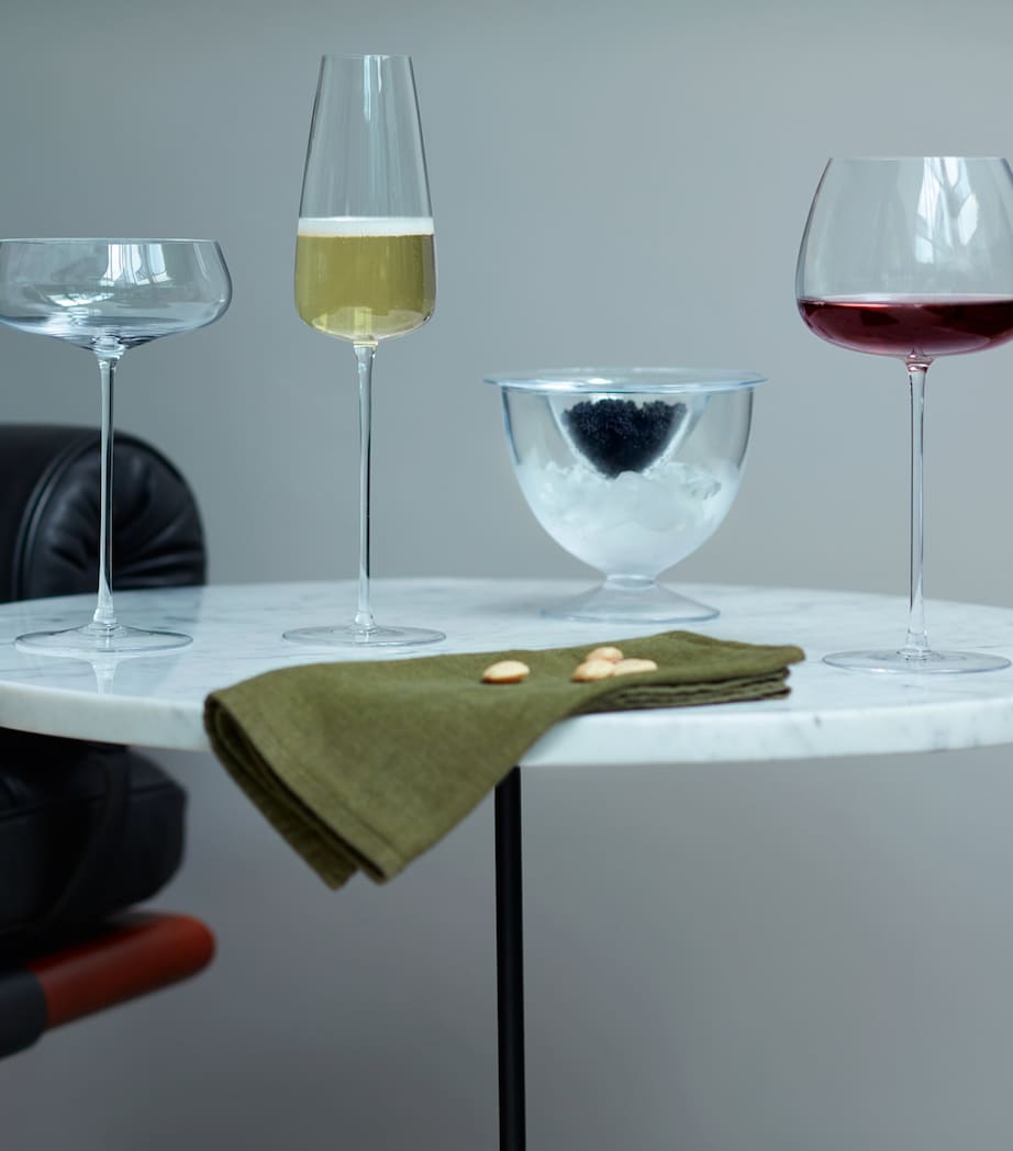 Set of 2 Wine Culture Champagne Saucers (320ml) CLEAR Image 5