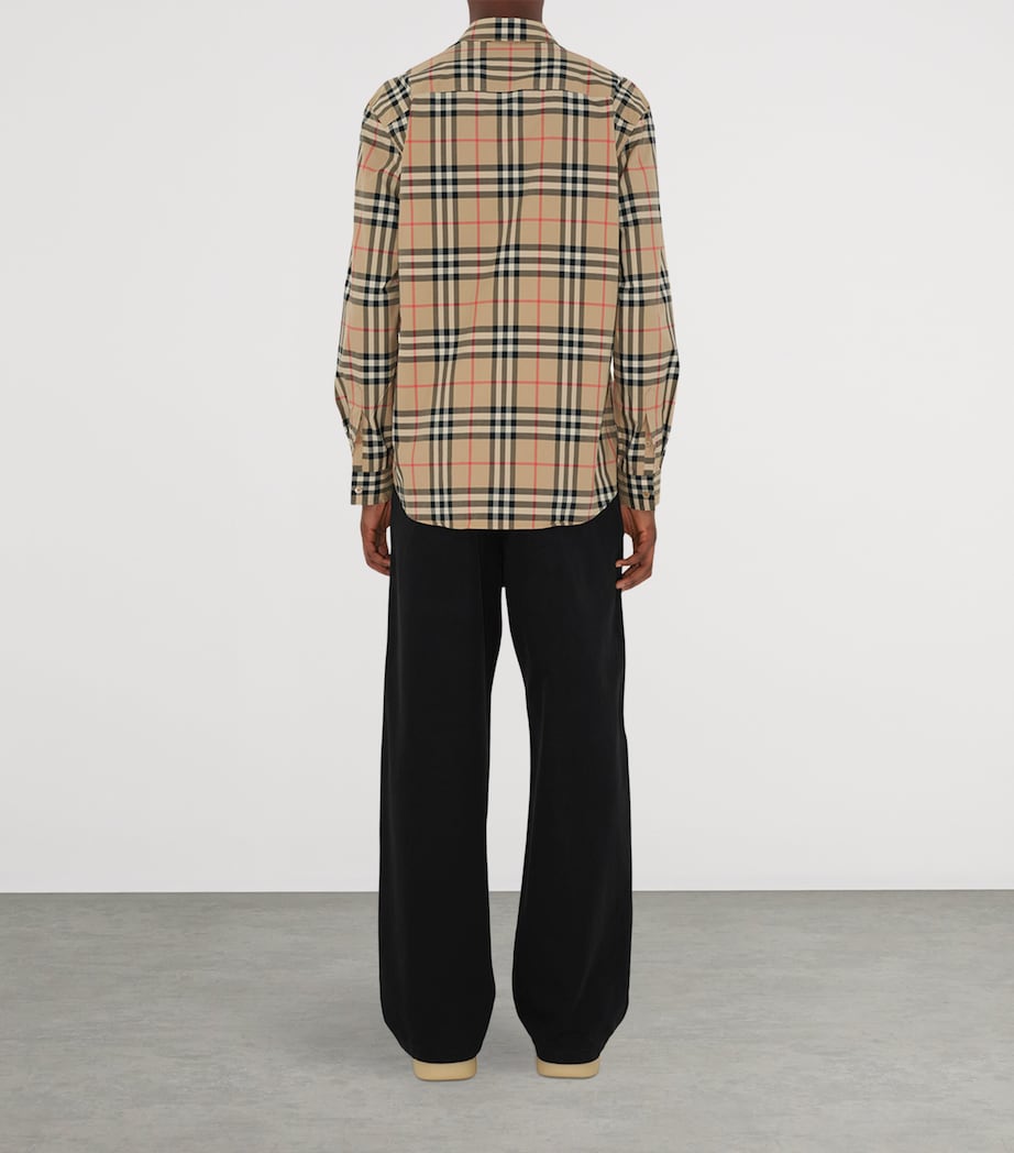 Cotton Check Shirt ARCHIVE BEIGE IP CHK Image 4