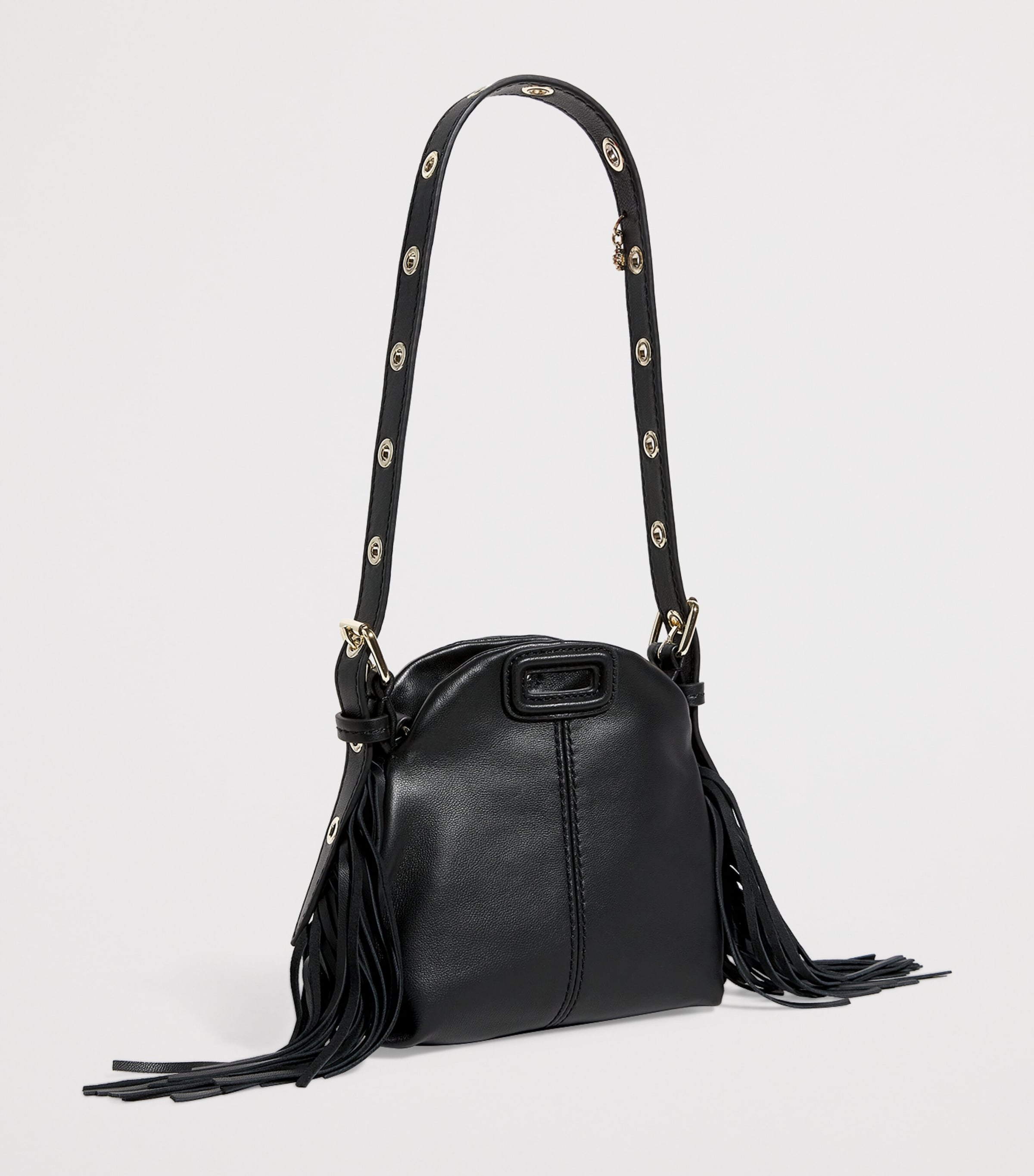 Maje Leather Miss M Mini Bag Black Image 3