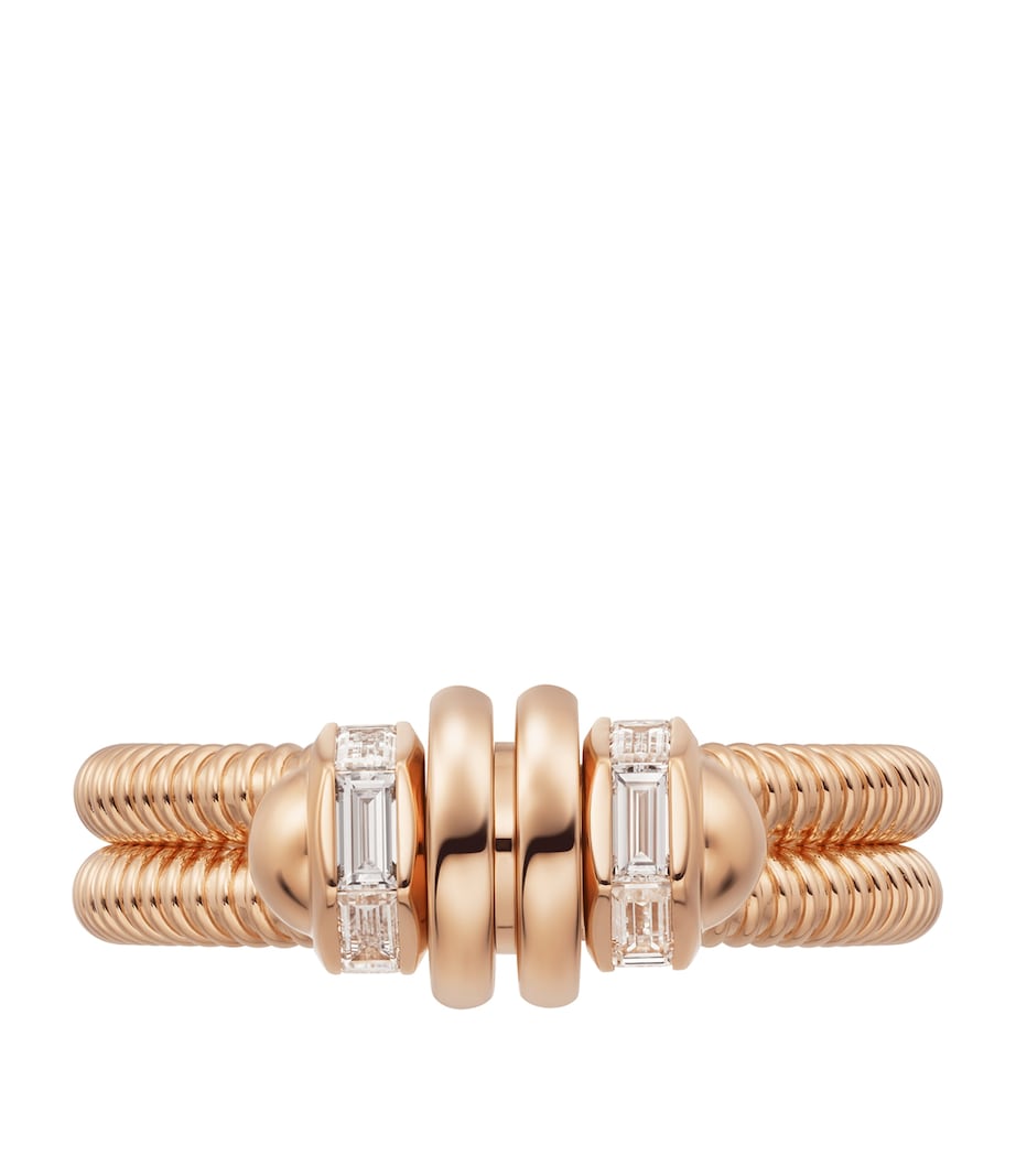 Rose Gold and Diamond Écrou de Cartier Ring WHITE Image 2