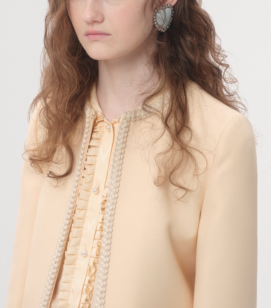 Metal, Resin and Swarovski Crystal Coeur Hyperbole Clip-On Earrings BXL Image 2