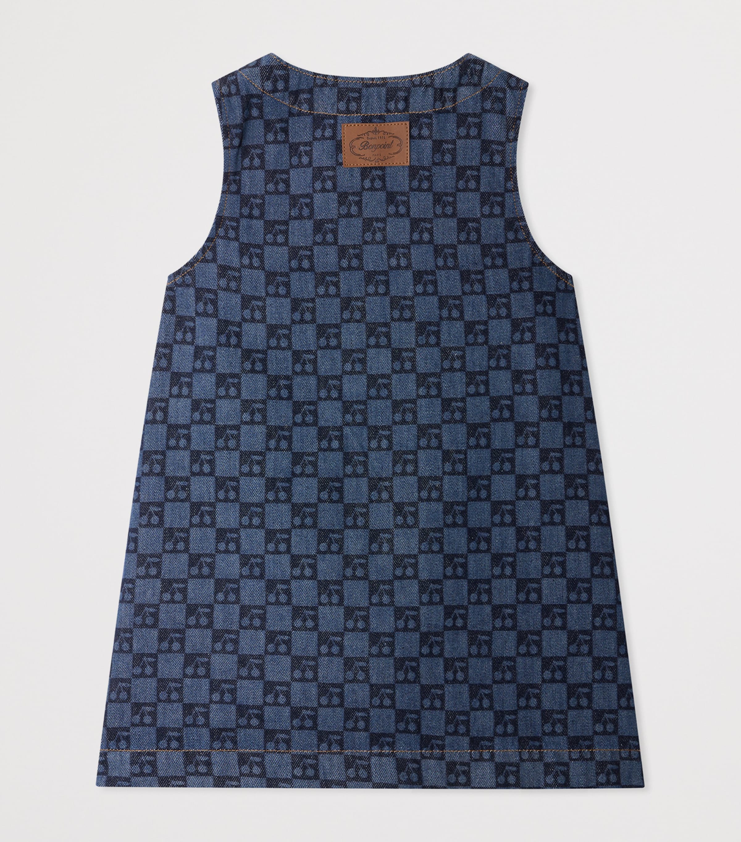 Bonpoint Organic Cotton Jette Pinafore Dress Imp Jean Clair Image 2