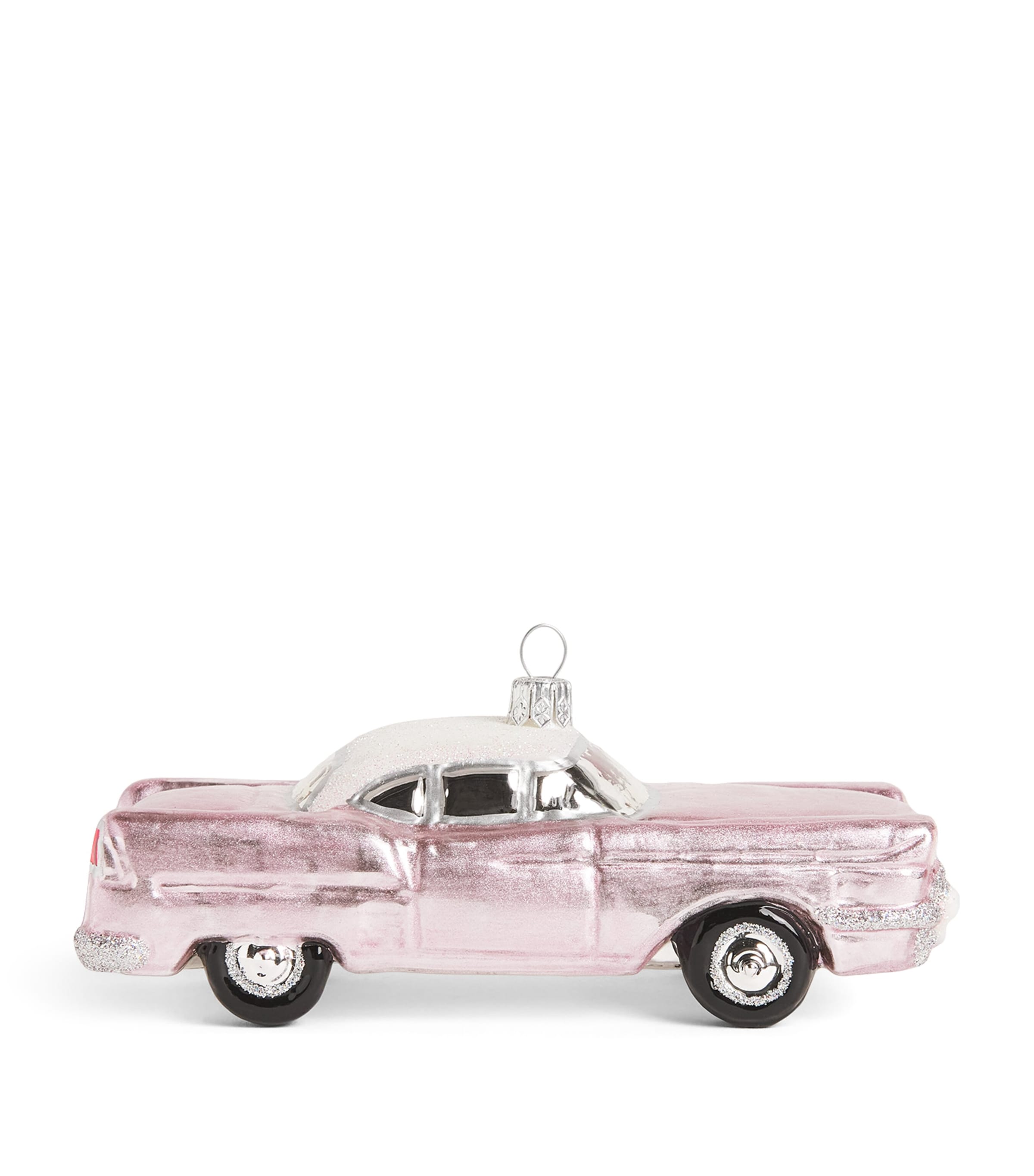 Shop Harrods Glass Just Married Car Ornament In Pink