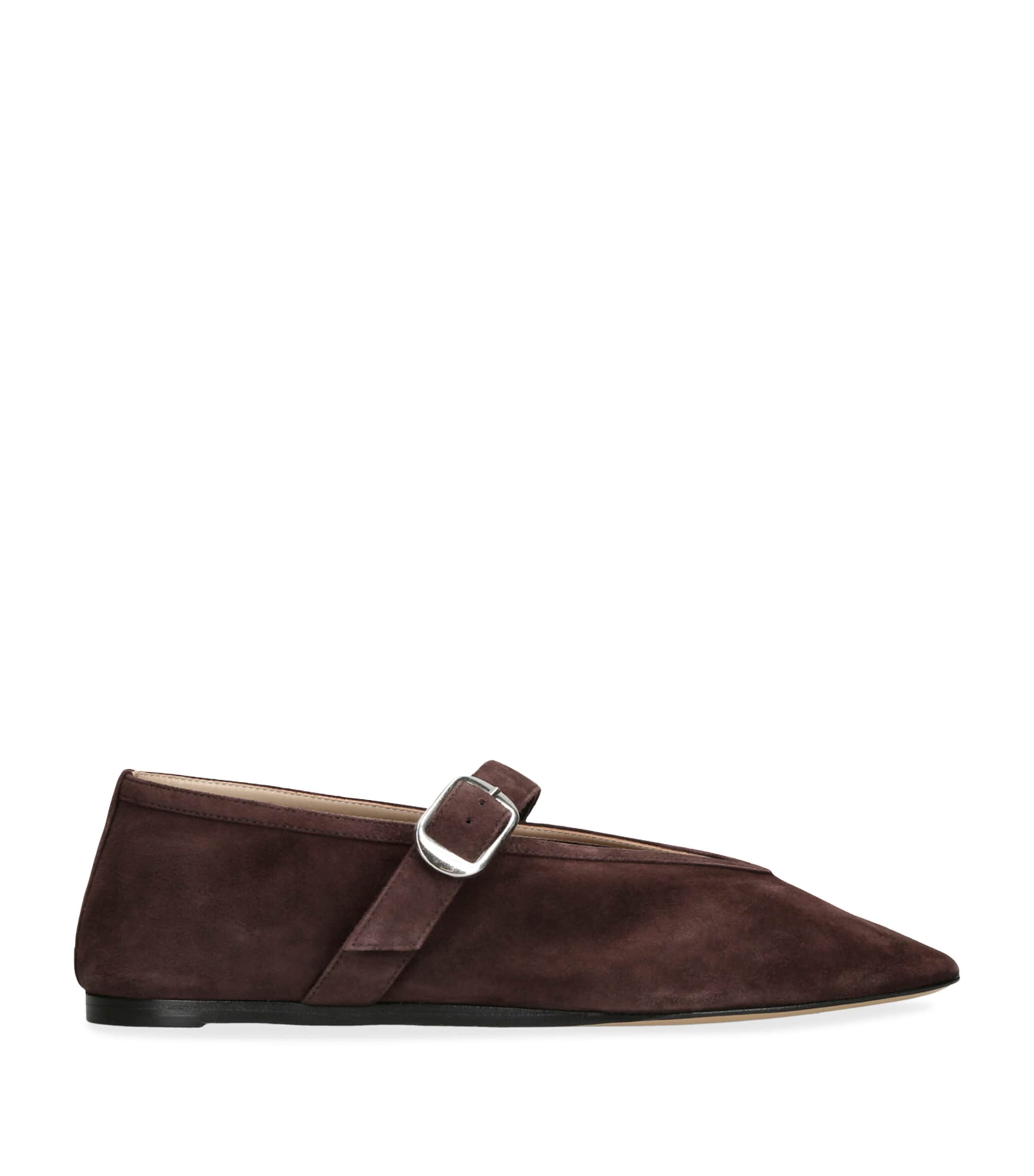 Shop Le Monde Beryl Suede Stella Flats In Brown