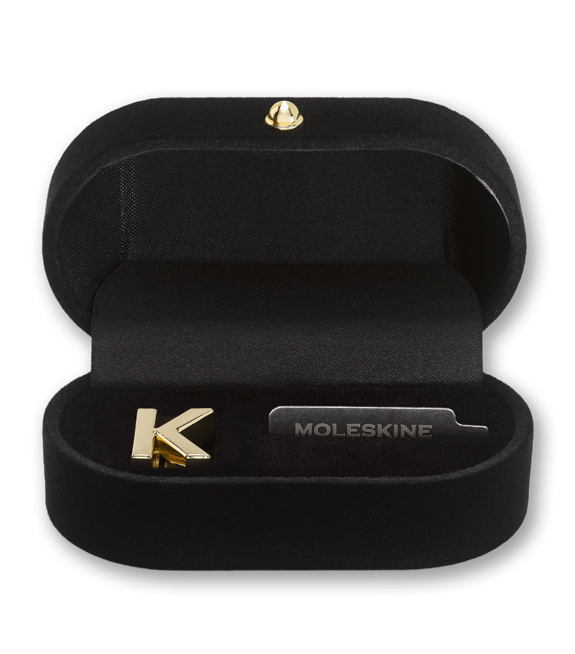 Gold-Plated K Notebook Charm GOLD Image 1