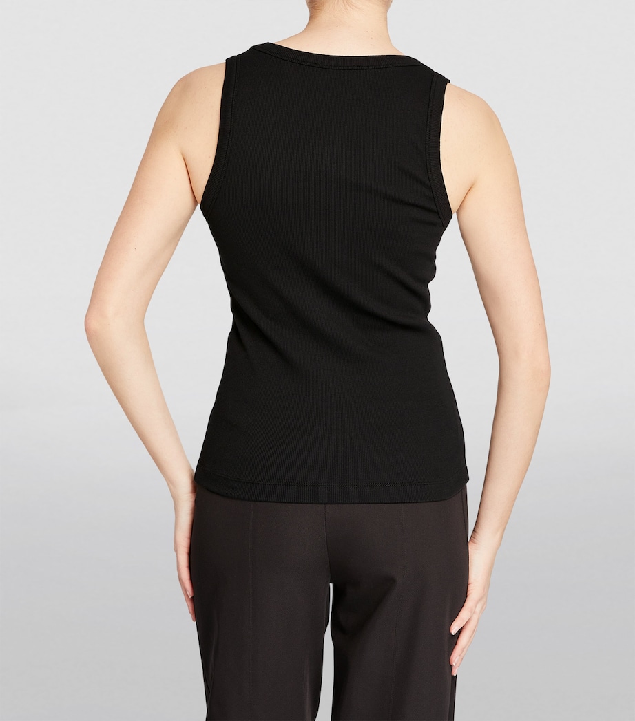 V-Neck Ribbed Ultimate Vest BLACK Image 3