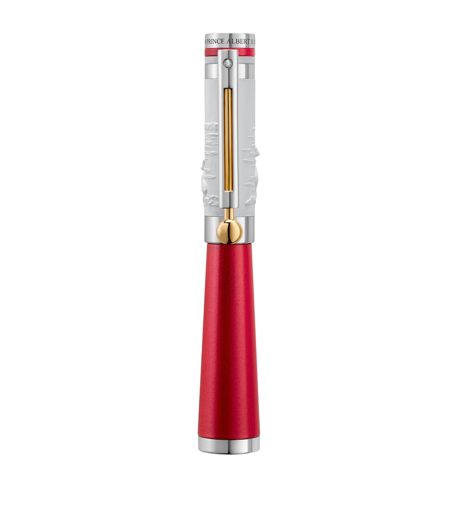 Prince Albert II of Monaco Foundation: Life Fountain Pen RED&WHITE Image 1