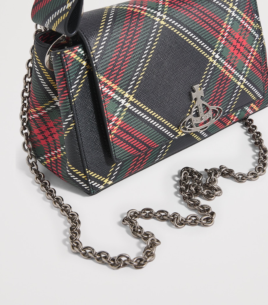Medium Hazel Tartan Top-Handle Bag N302 CHELSEA TARTAN Image 6