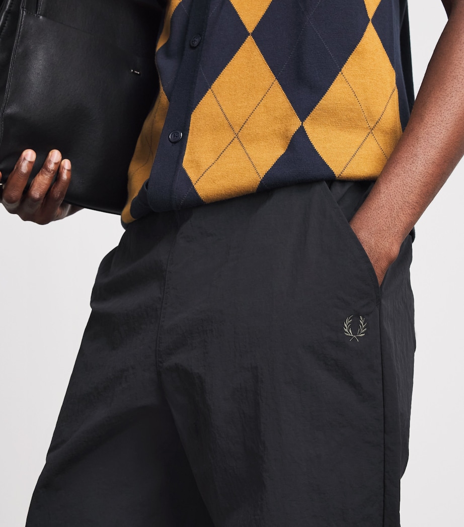 Fred Perry Mens Shell Track Pants Black Image 3