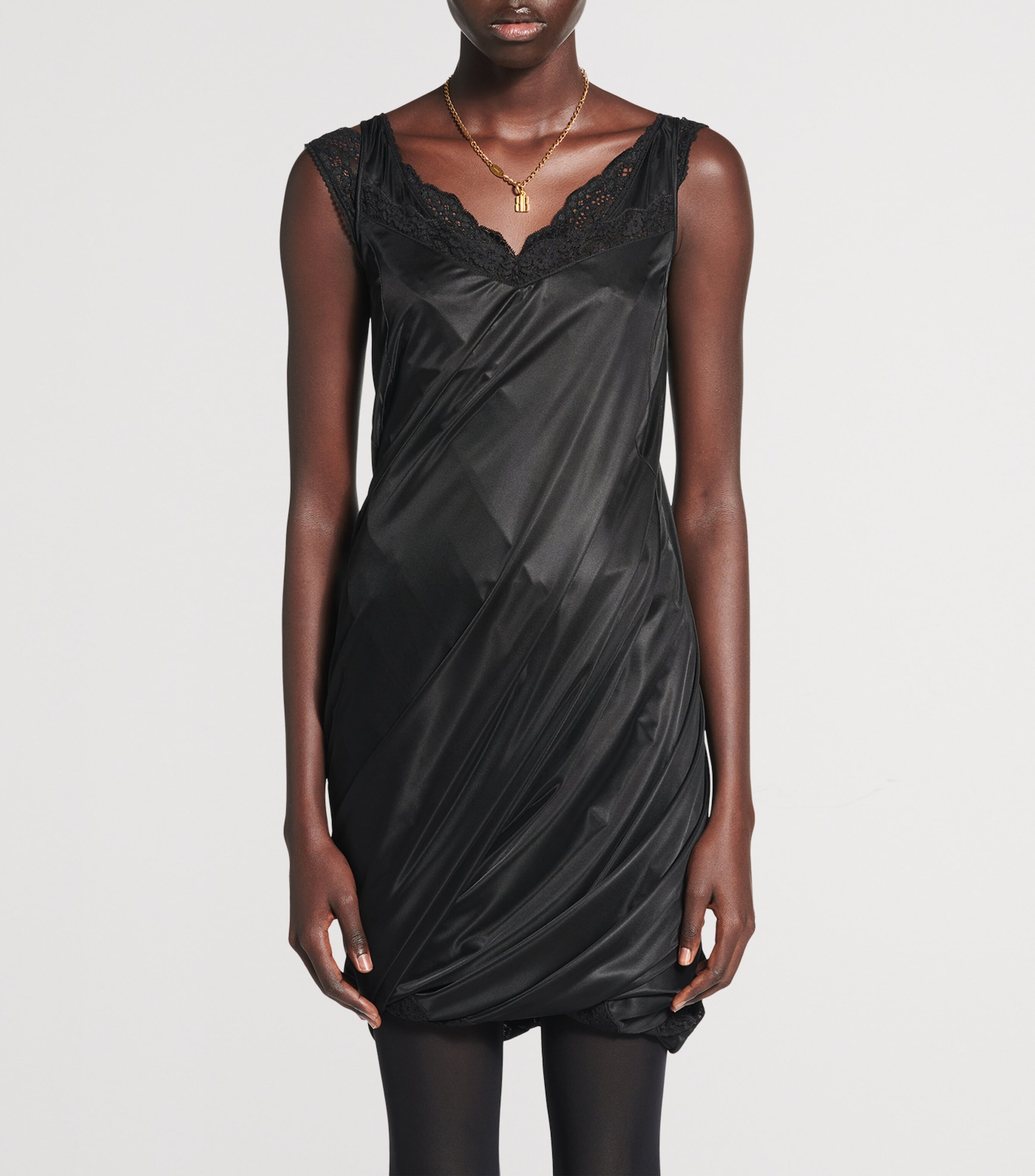 Twisted Mini Slip Dress 1000 Image 2