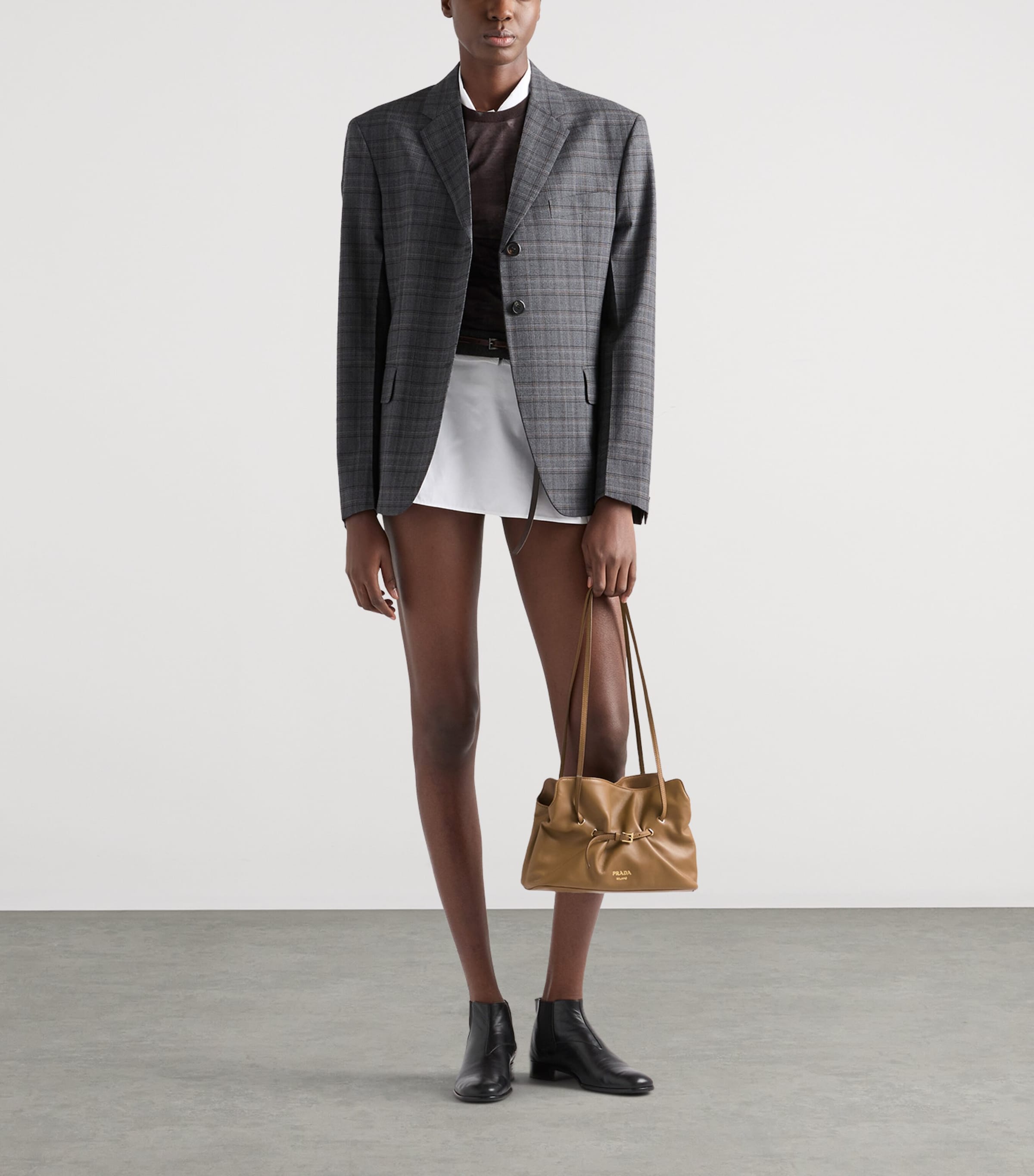 Prada Small Nappa Leather Dada Shoulder Bag Image 6