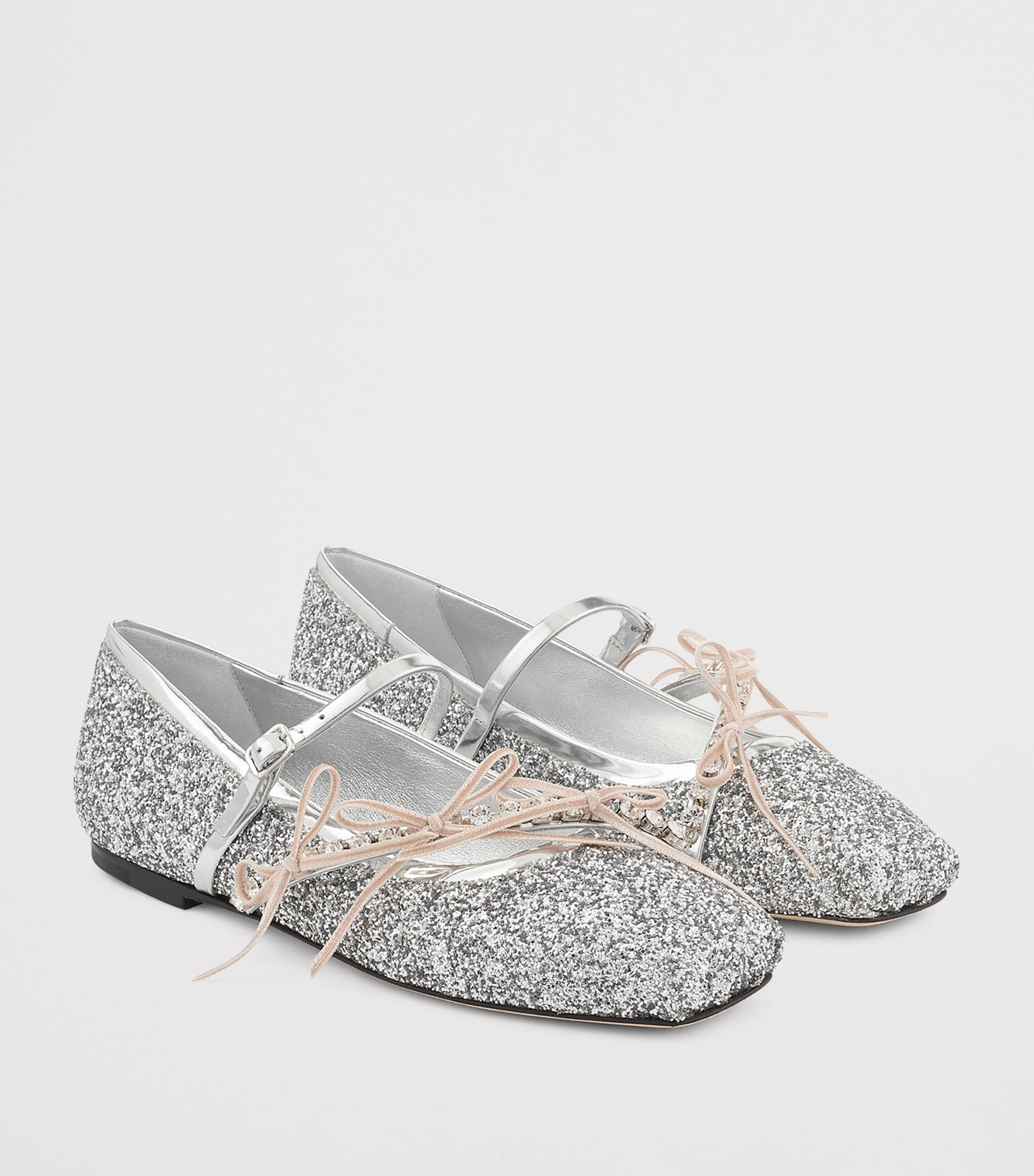Loli Glitter Ballerina Flats SILVER/MACARON Image 3