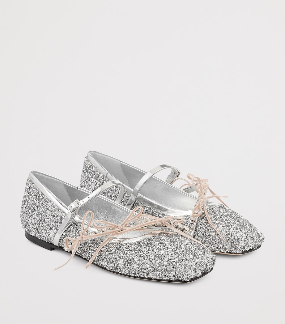 Loli Glitter Ballerina Flats SILVER/MACARON Image 2