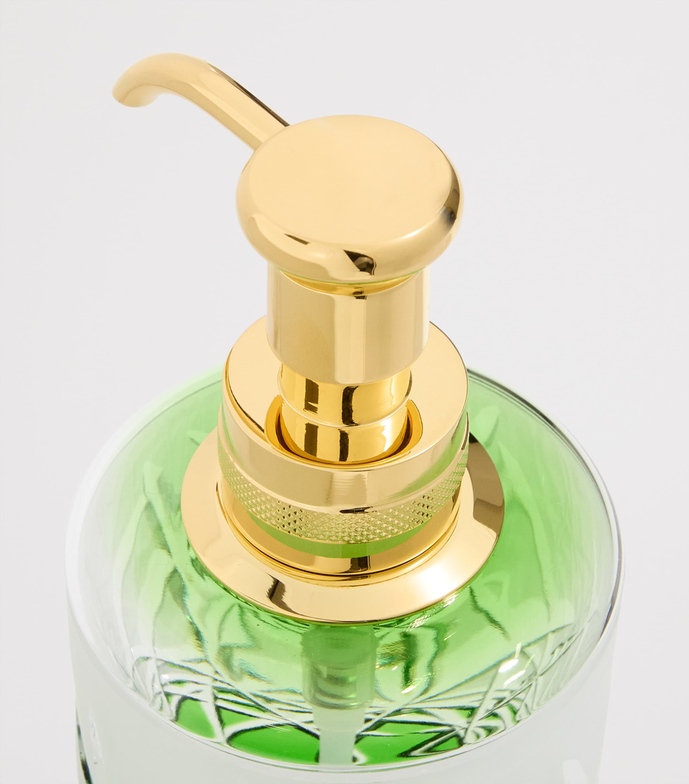 Crystal Ivy Green Soap Dispenser GREEN/GOLD Image 3