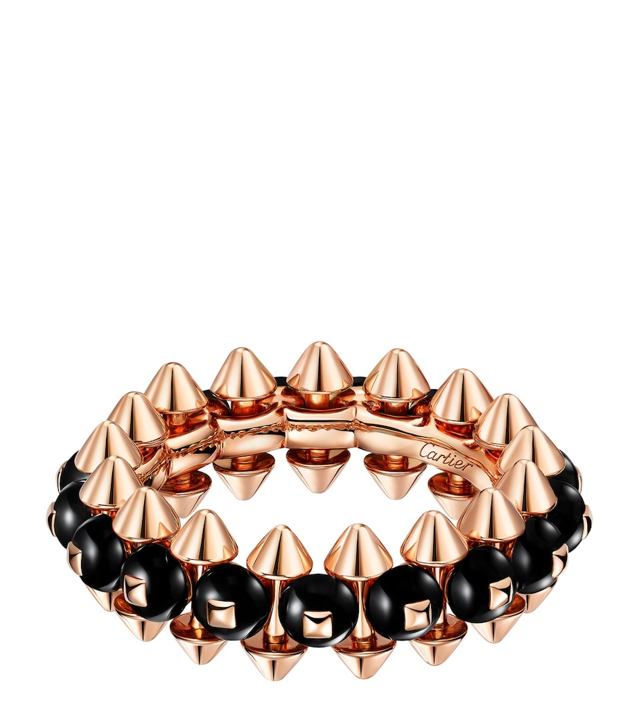 Cartier Rose Gold and Onyx Clash de Cartier Ring Rose Gold Image 1