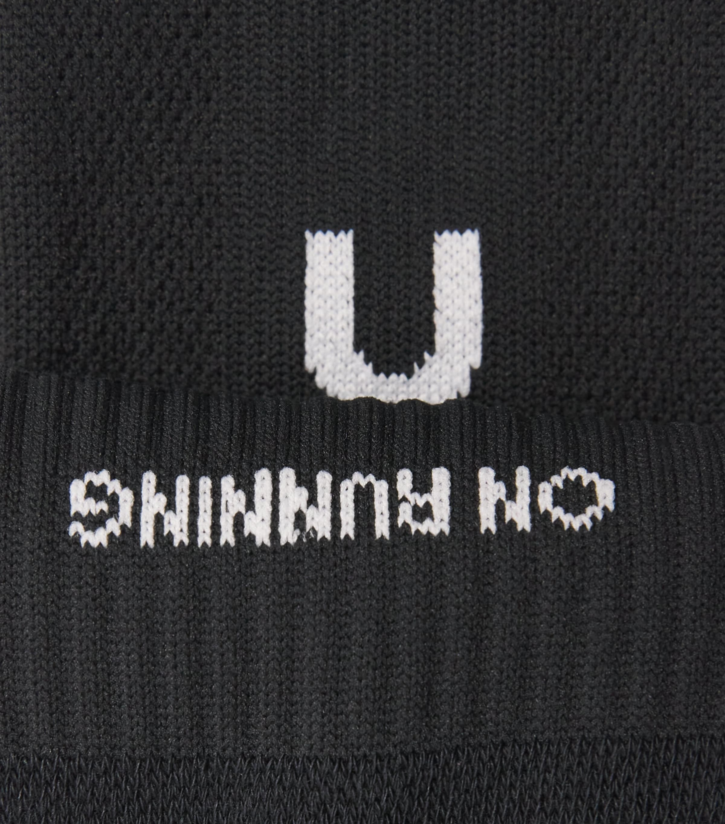 Organic Cotton-Blend Core Run Low Socks (Pack of 2) BLACK Image 2