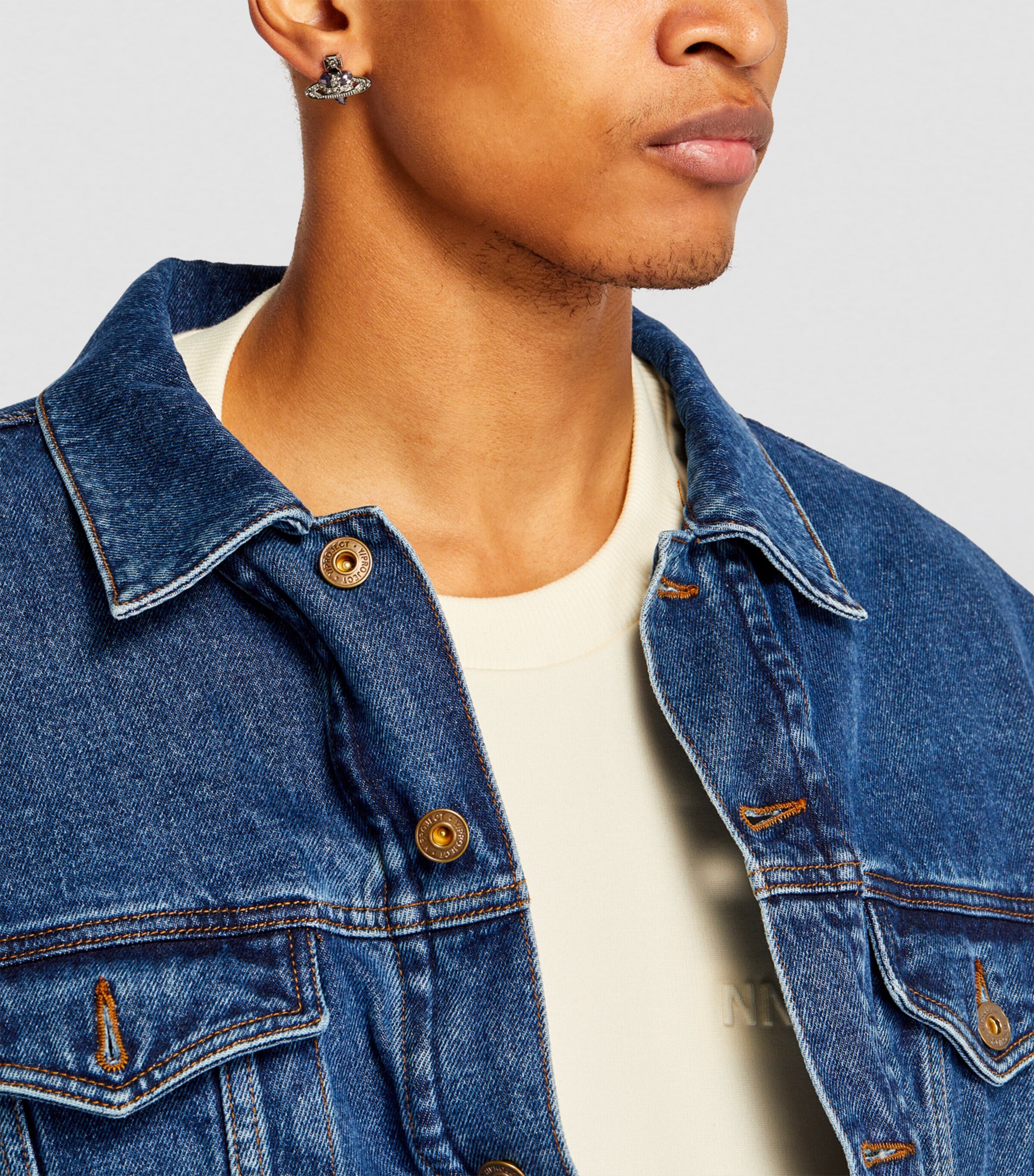 Vivienne Westwood Diamante Heart Single Stud Earring | Harrods US