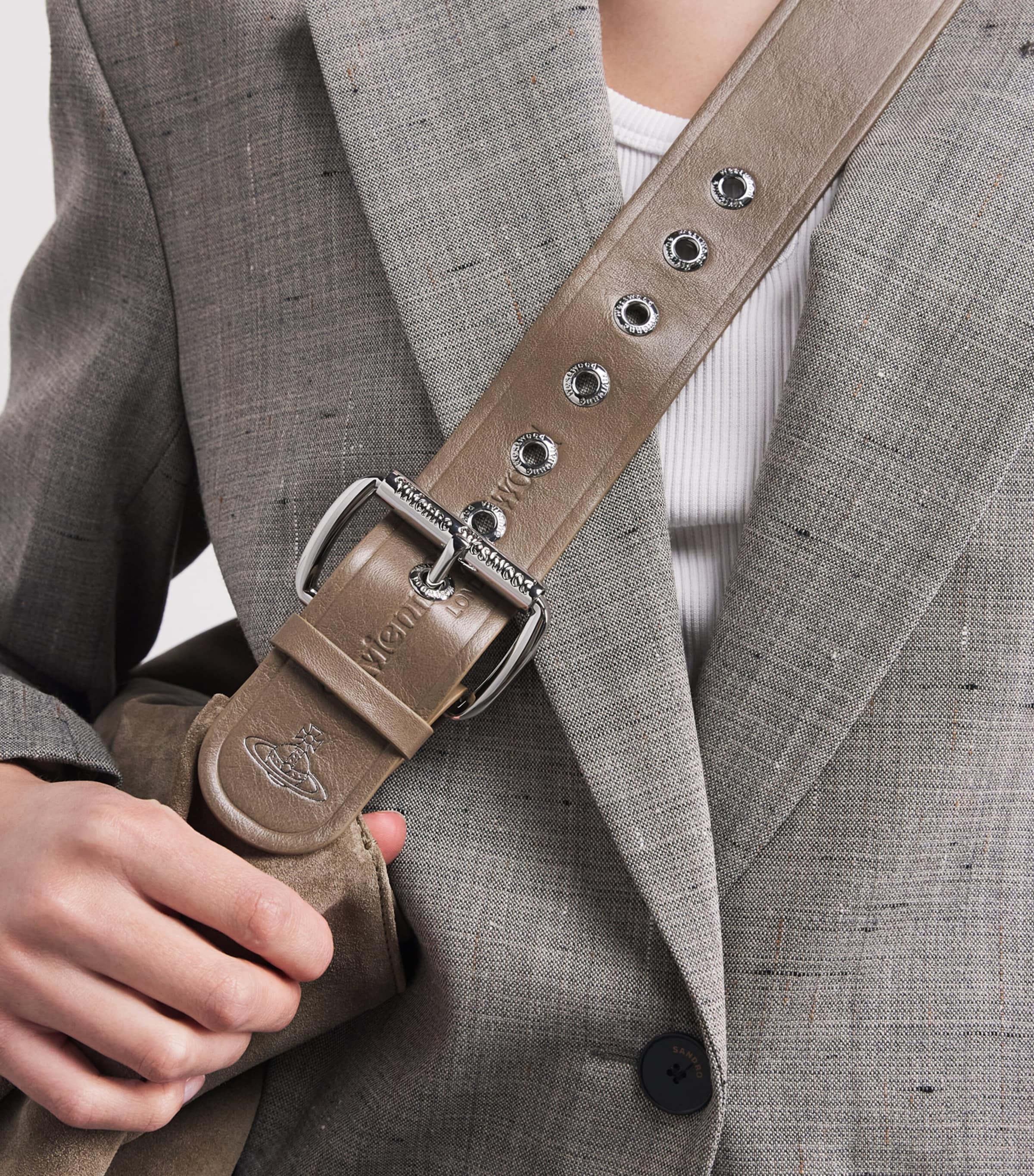 Vivienne Westwood Large Maxime Shoulder Bag Stone Image 4