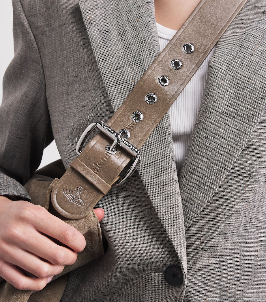 Vivienne Westwood Large Maxime Shoulder Bag Stone Image 4