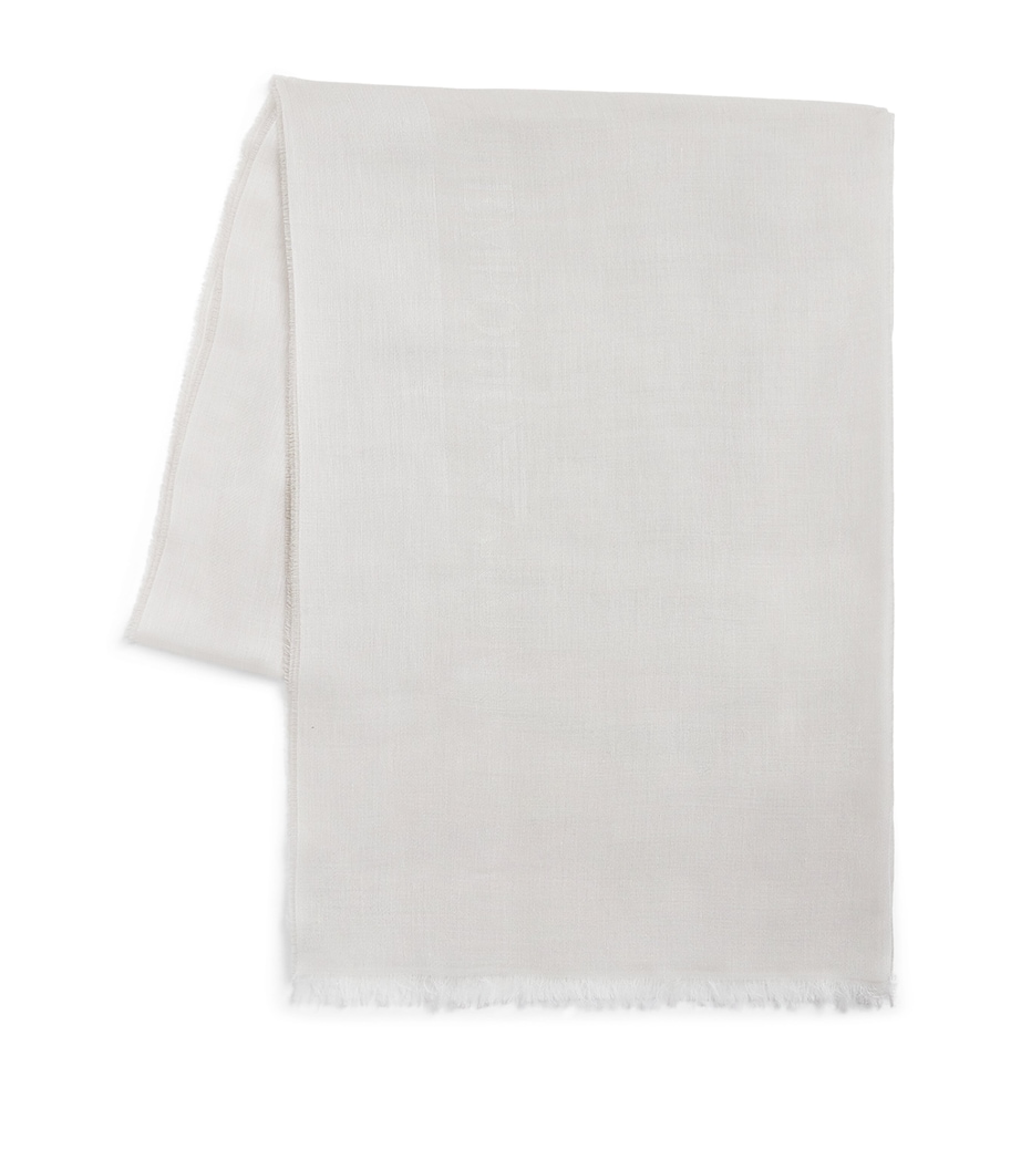 Wool-Blend Logo Scarf U0005 Image 1