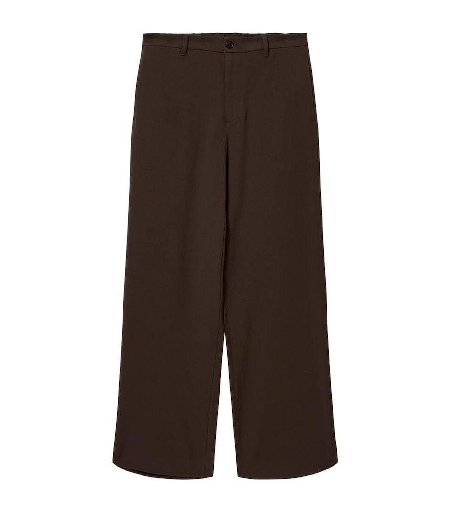 Wide-Leg Halla Trousers TAUPE BROWN Image 1