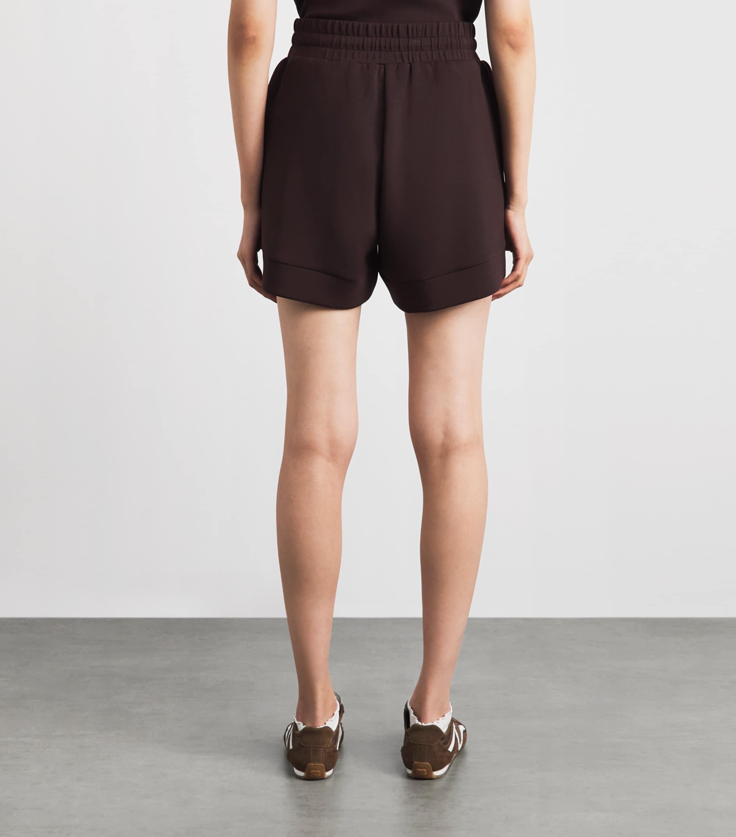 Varley Womens High-Rise Atrium Shorts Coffee Bean Image 5