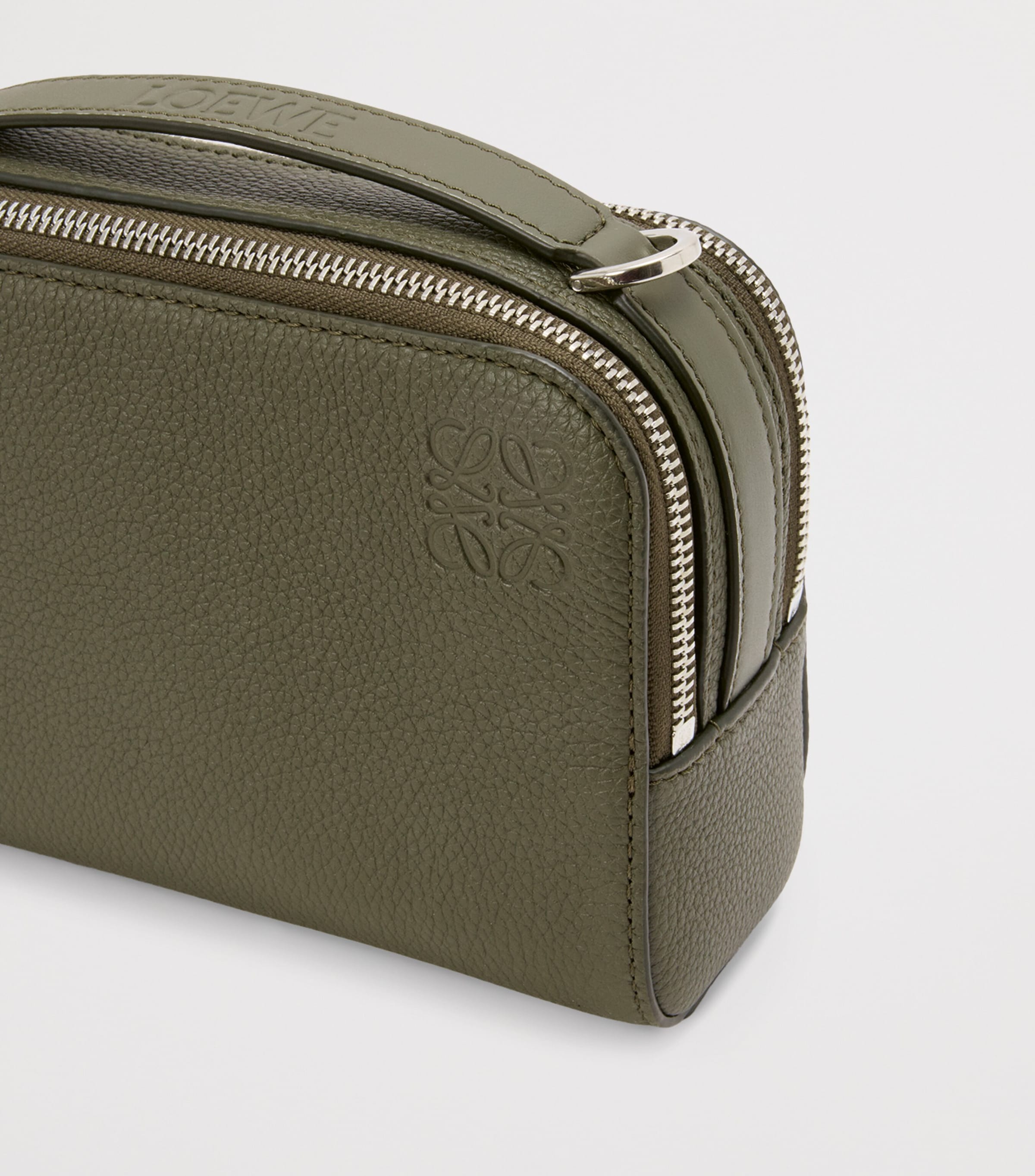 LOEWE Leather Essential Camera Bag Khaki Green Image 6