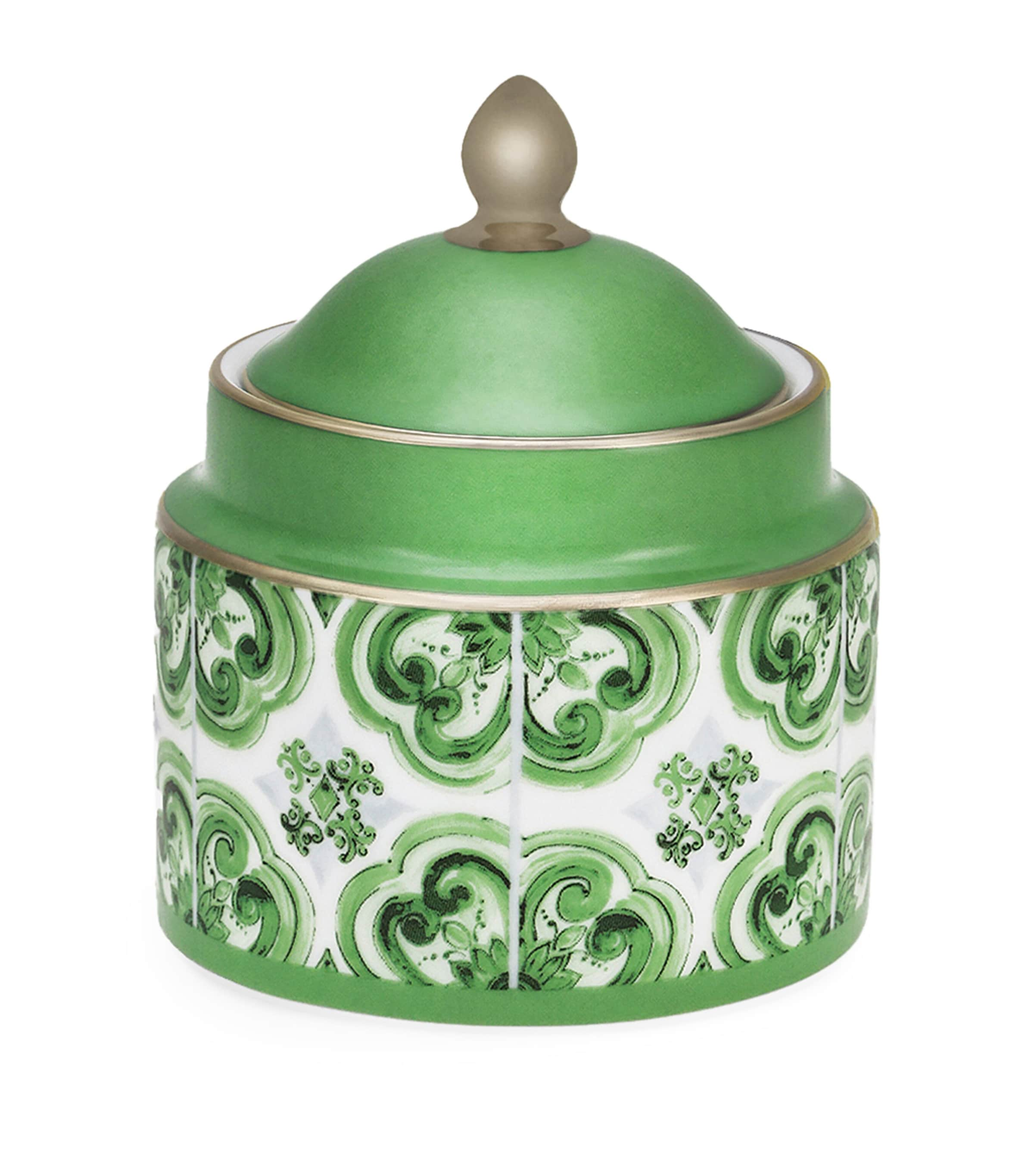 DOLCE & GABBANA CASA PORCELAIN MAJOLICA SUGAR BOWL 