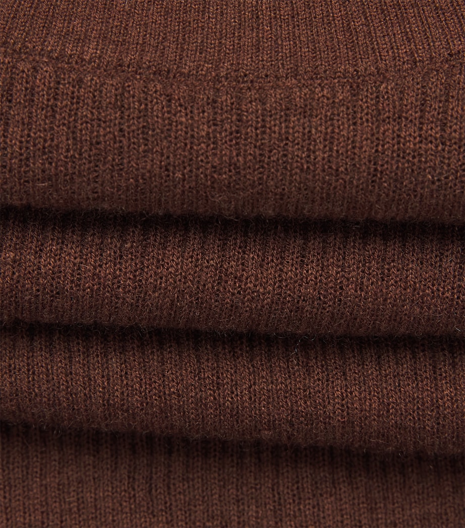 ME+EM Womens Merino Wool-Cashmere Barely There Sweater Vest Pecan Brown Image 6