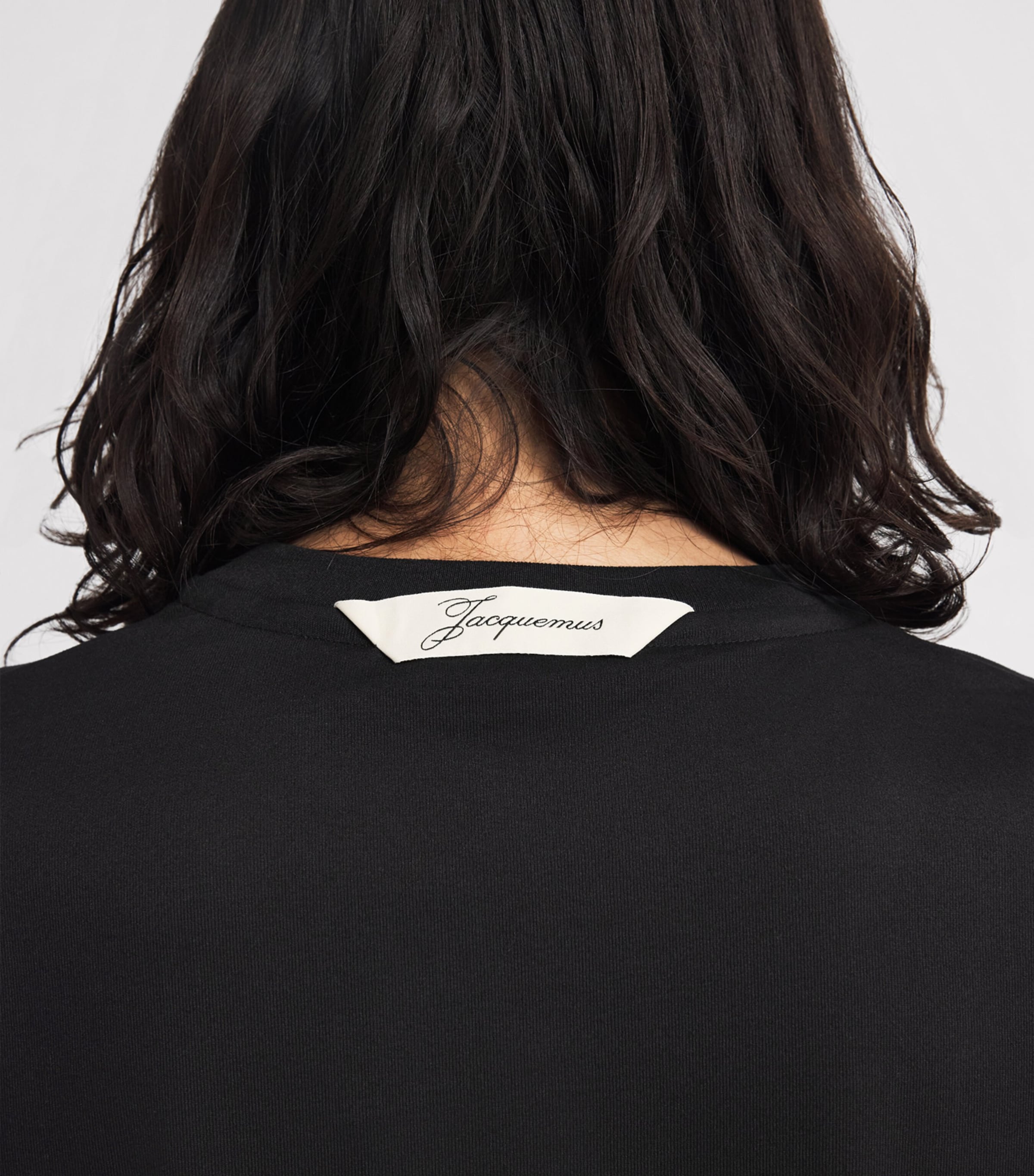 Jacquemus Mens Cotton Rond Carré T-Shirt Black Image 3