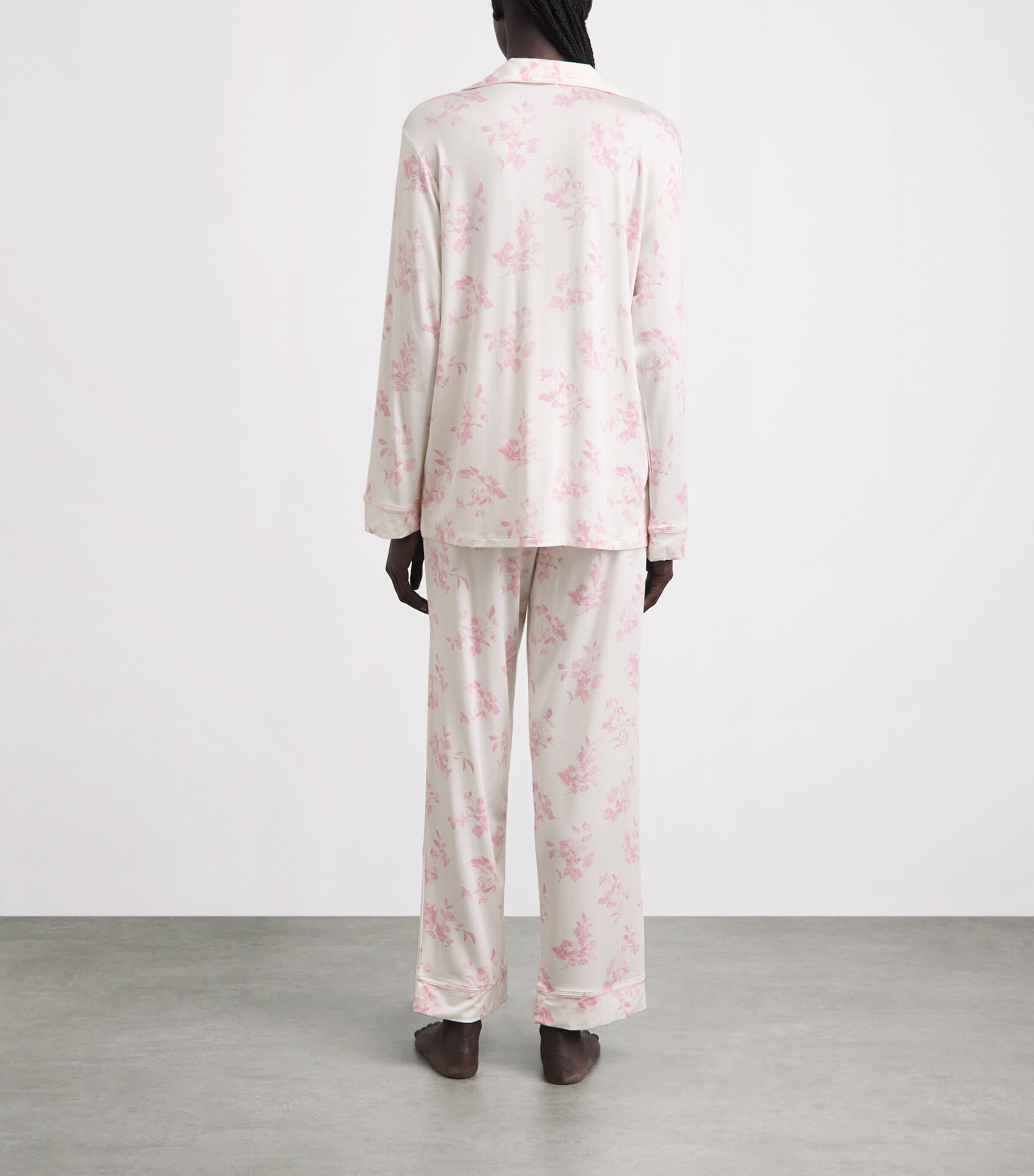 Eberjey Womens Floral Gisele Pyjama Set Rgppp Rose Gard Image 4