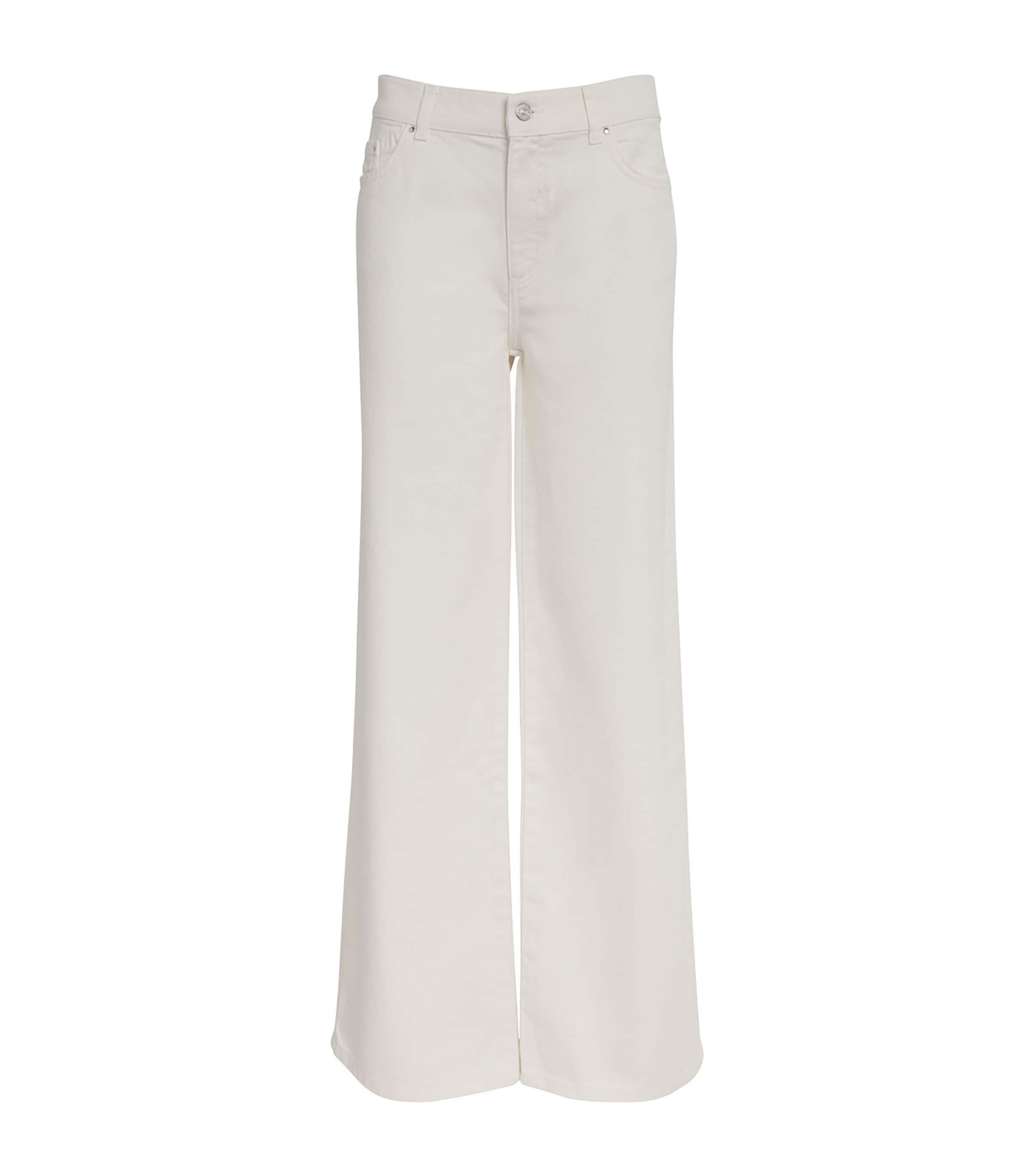 Claudie Pierlot Michel High-rise Wide-leg Jeans In Neutral