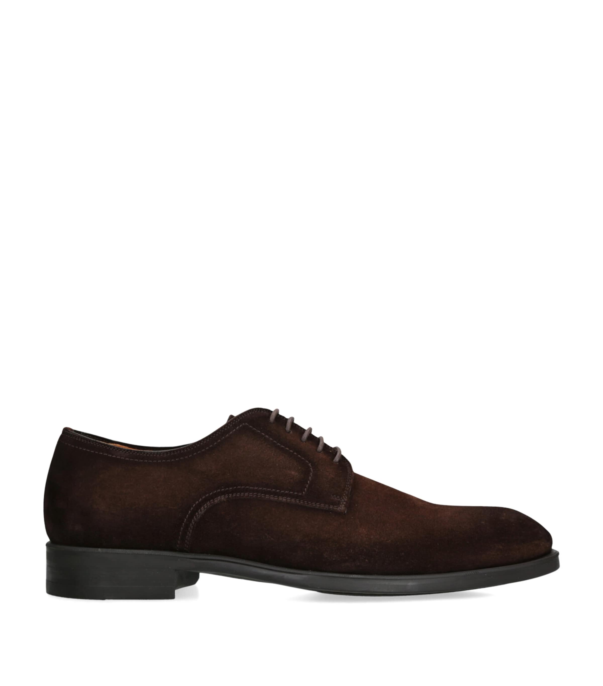 Magnanni Suede Madis Derby Shoes In Brown
