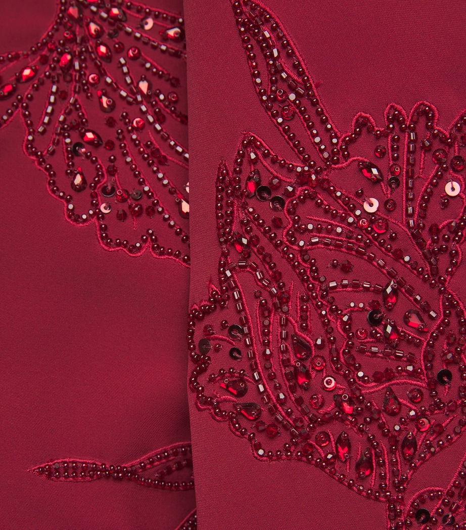 Embellished Kaftan Maxi Dress 644 GARNET Image 5