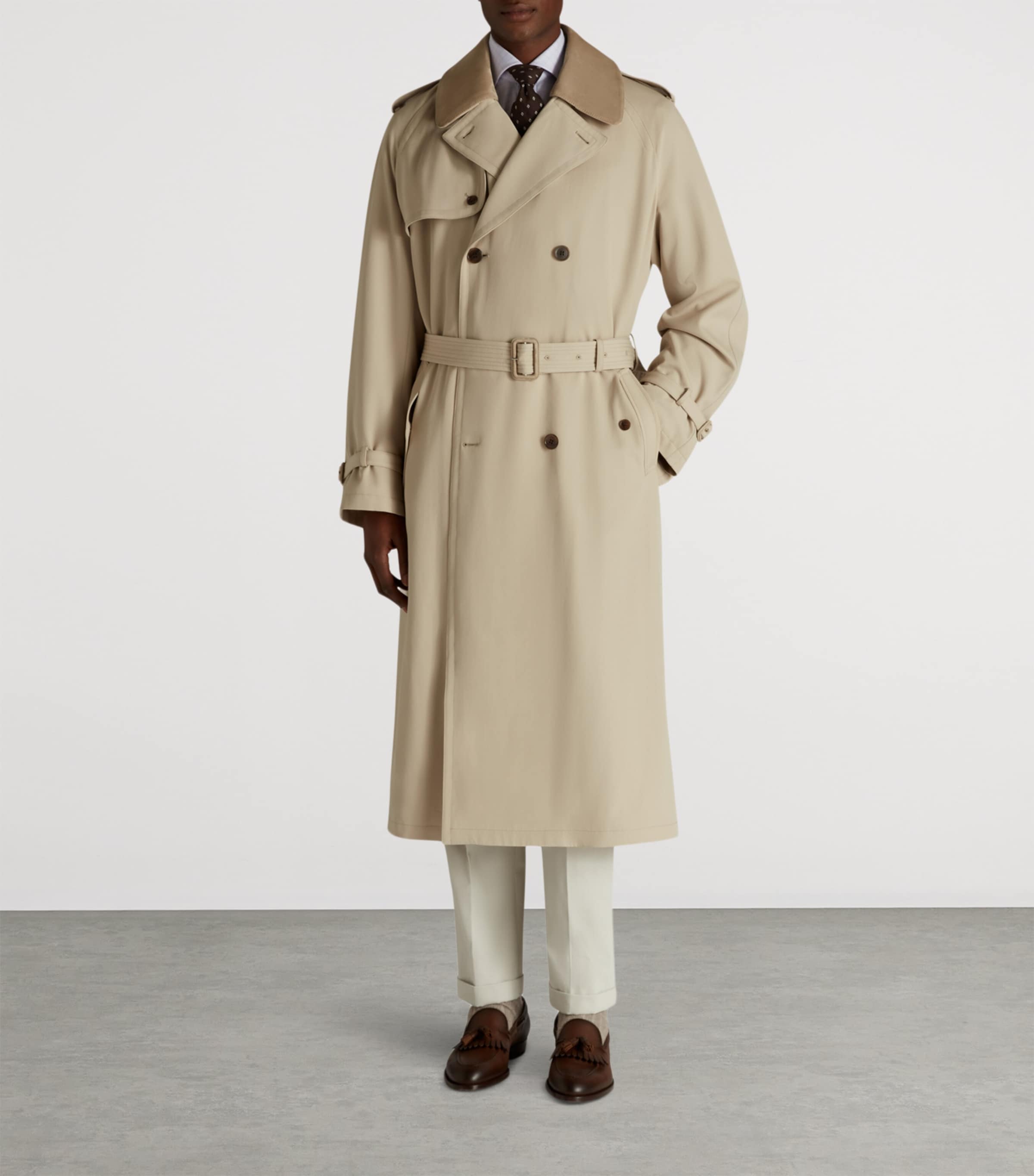 Wool Trench Coat 272WARM BEIGE Image 2