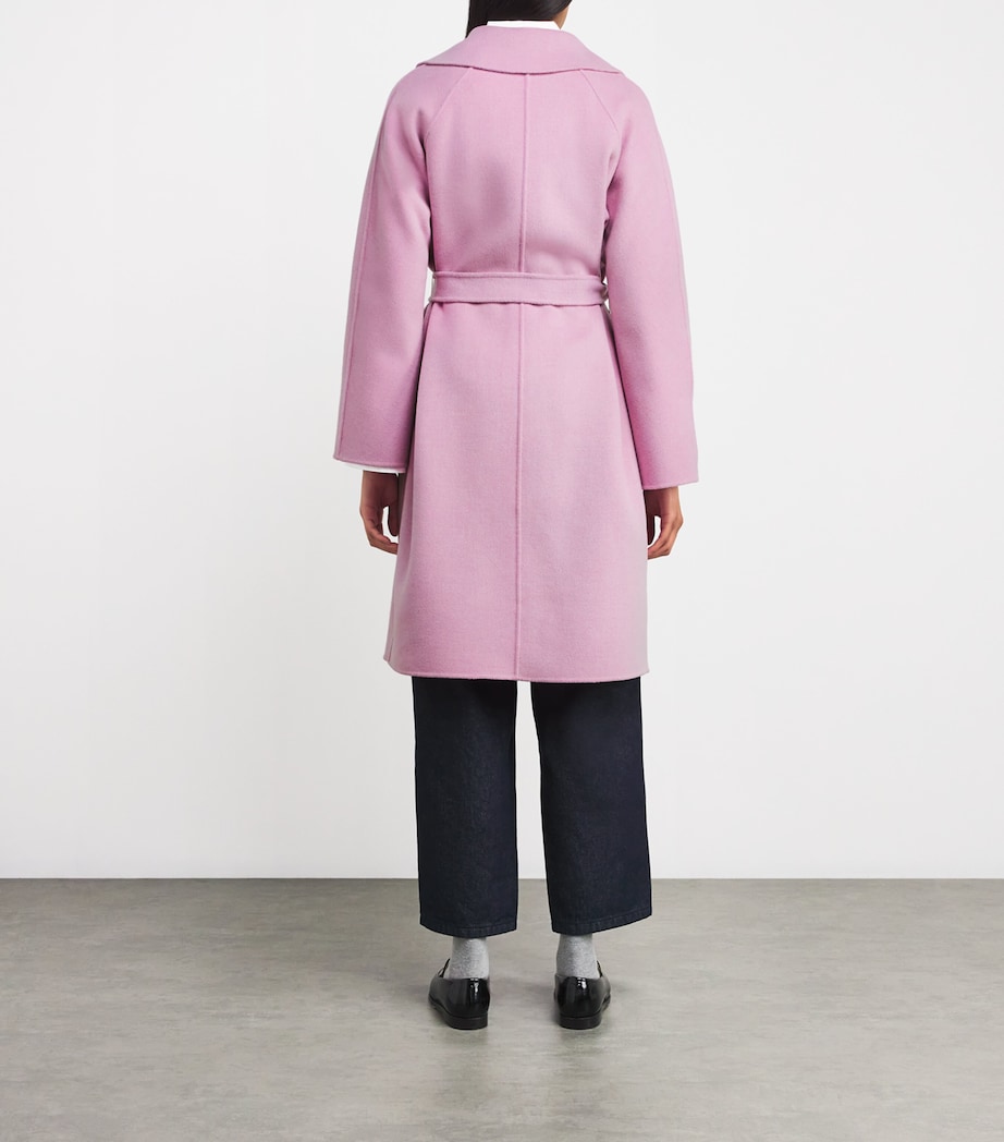 Wool-Blend Double-Faced Wrap Coat PINK Image 4