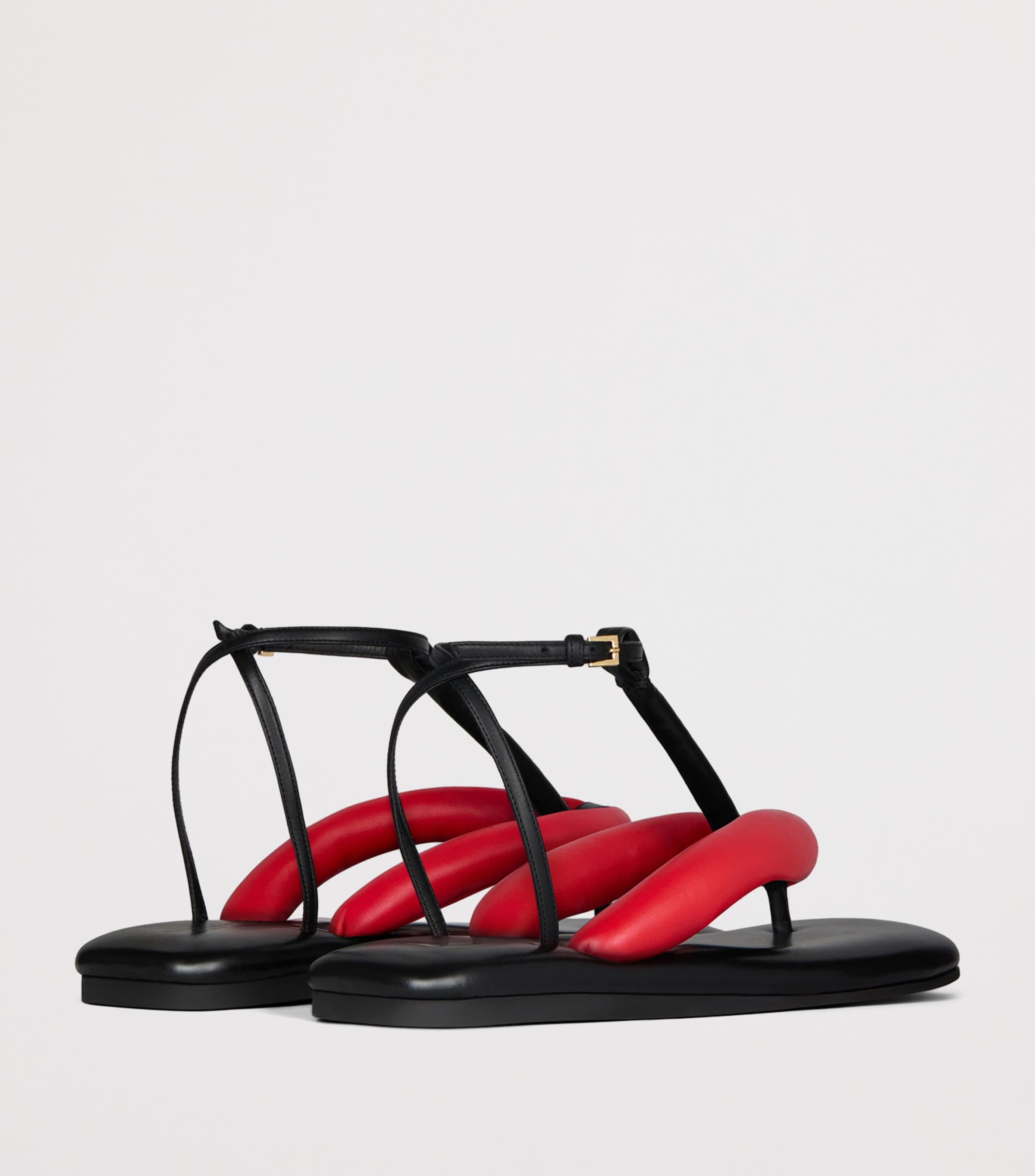 Givenchy Leather Boudoir Sandals Black/red Image 4