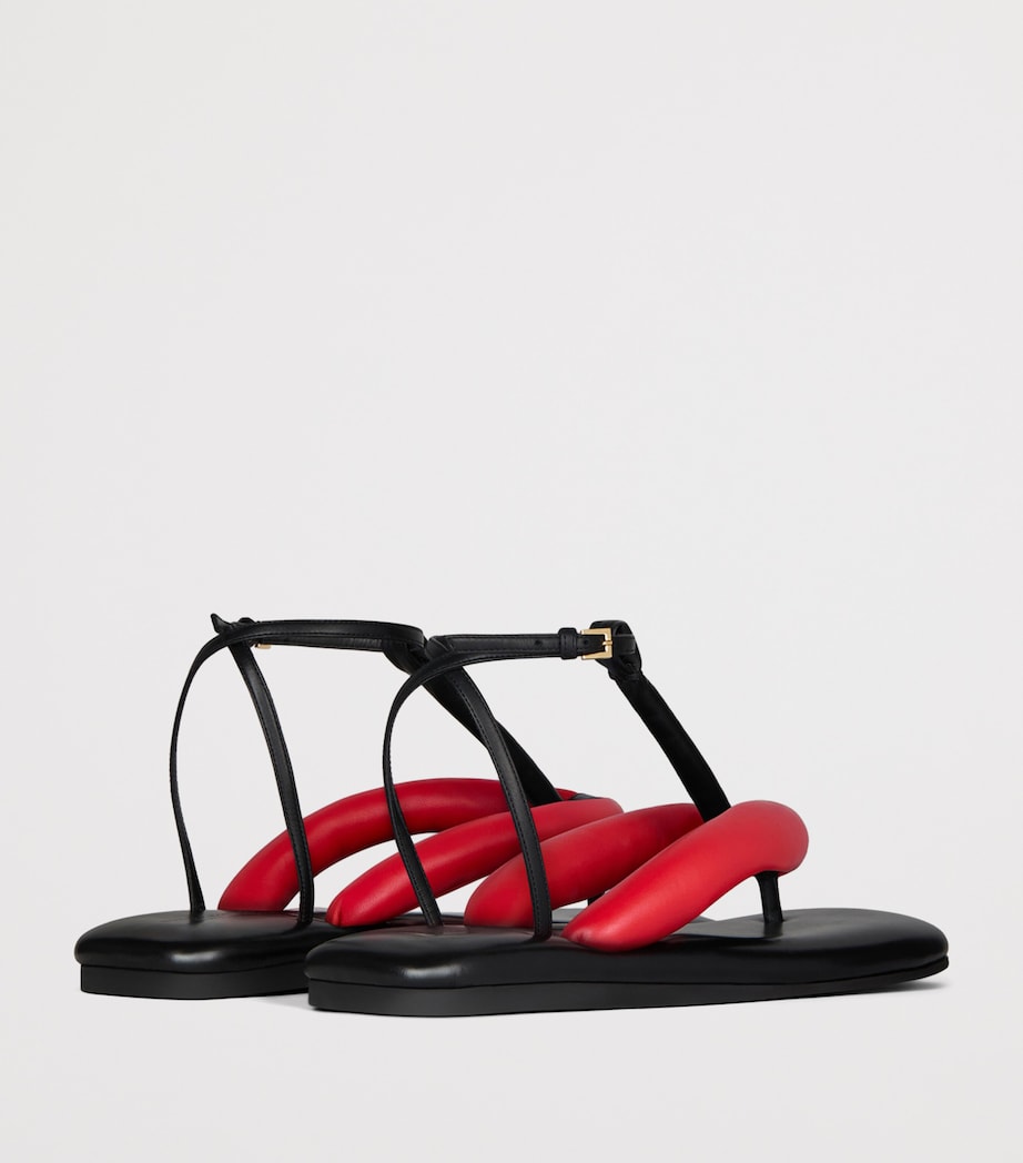 Givenchy Leather Boudoir Sandals Black/red Image 4