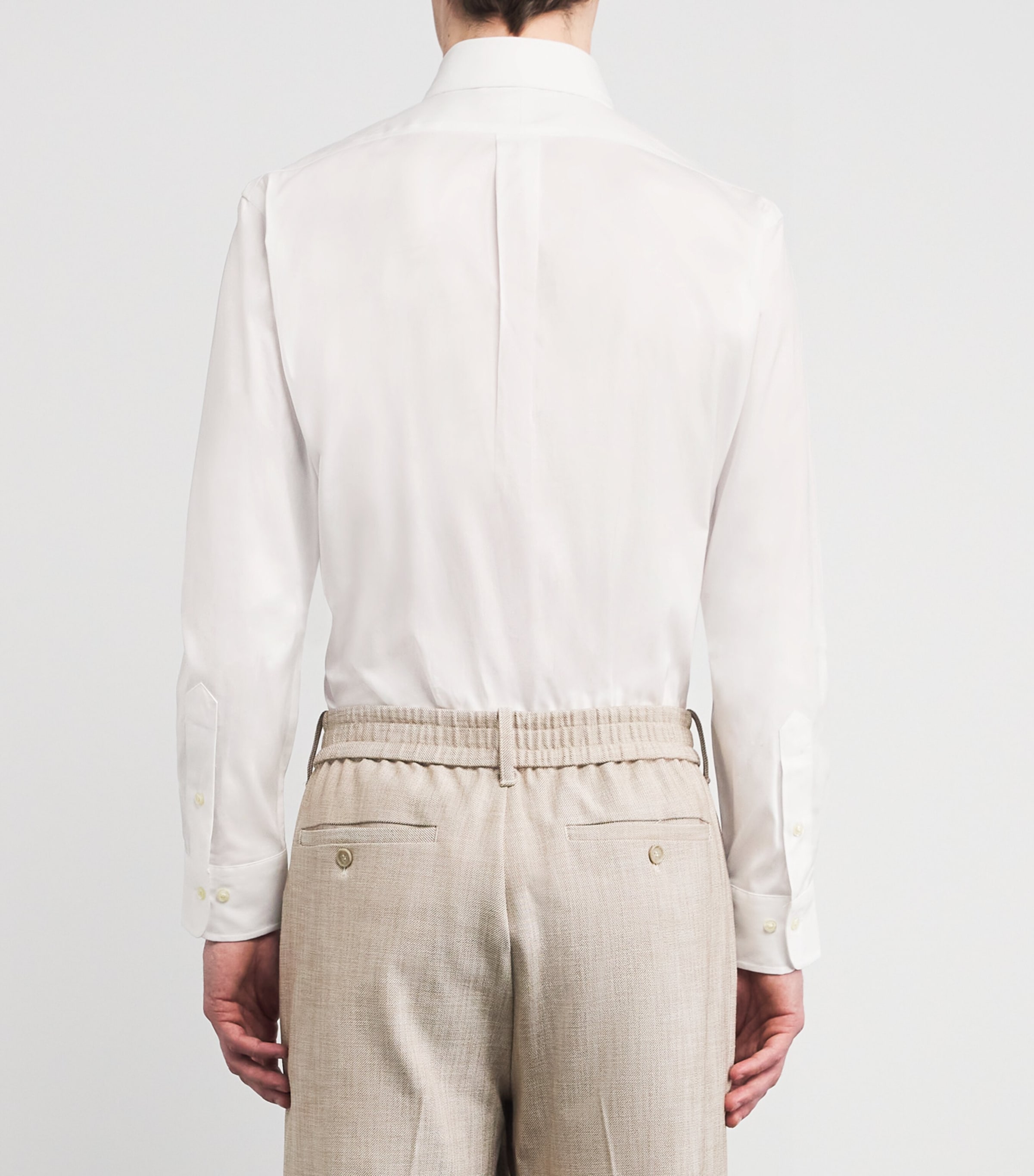 Cotton Poplin Shirt WHITE Image 4