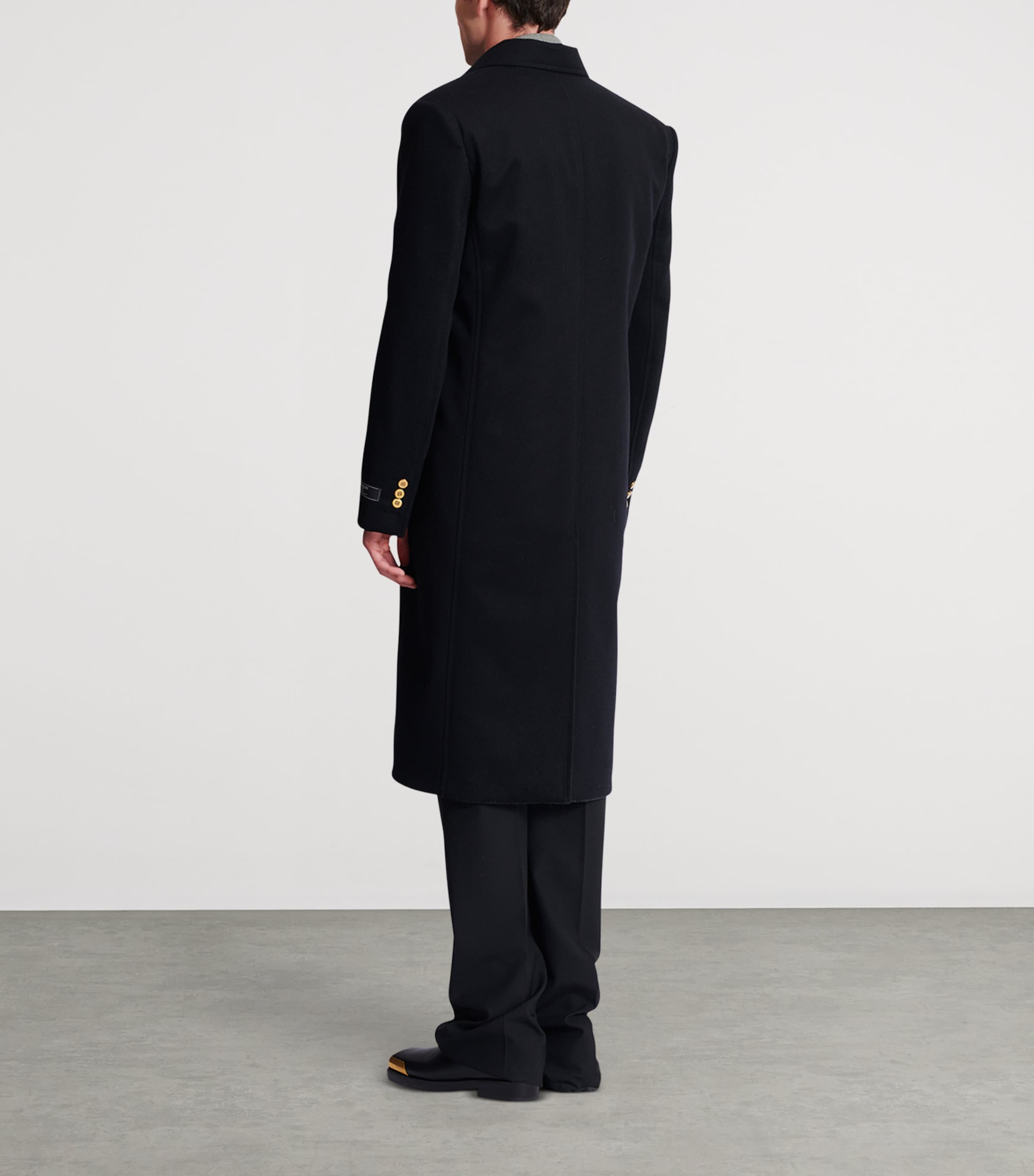 Wool-Cashmere Overcoat 0PA NOIR Image 7