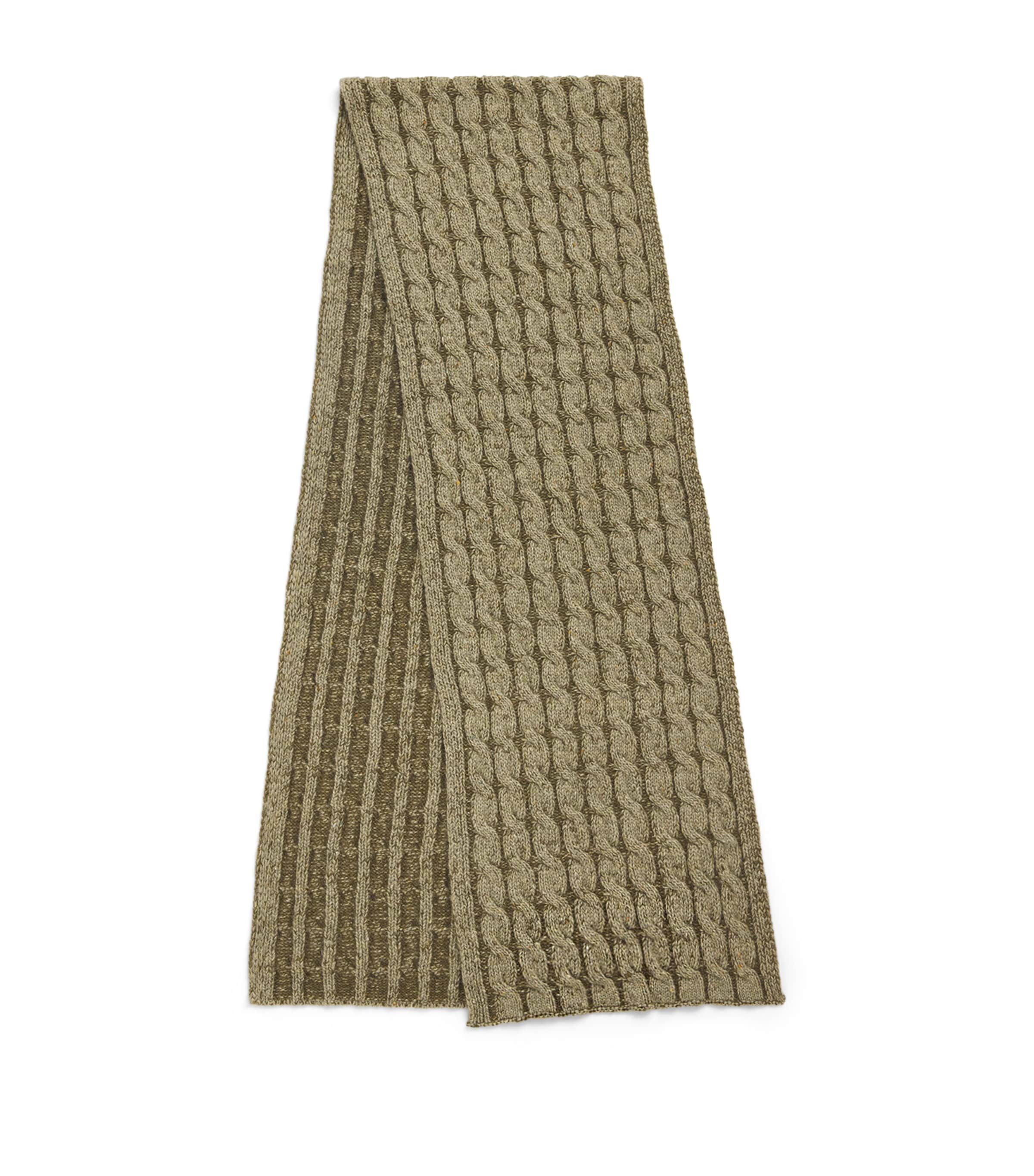 Johnstons Of Elgin Cashmere Donegal Scarf In Green