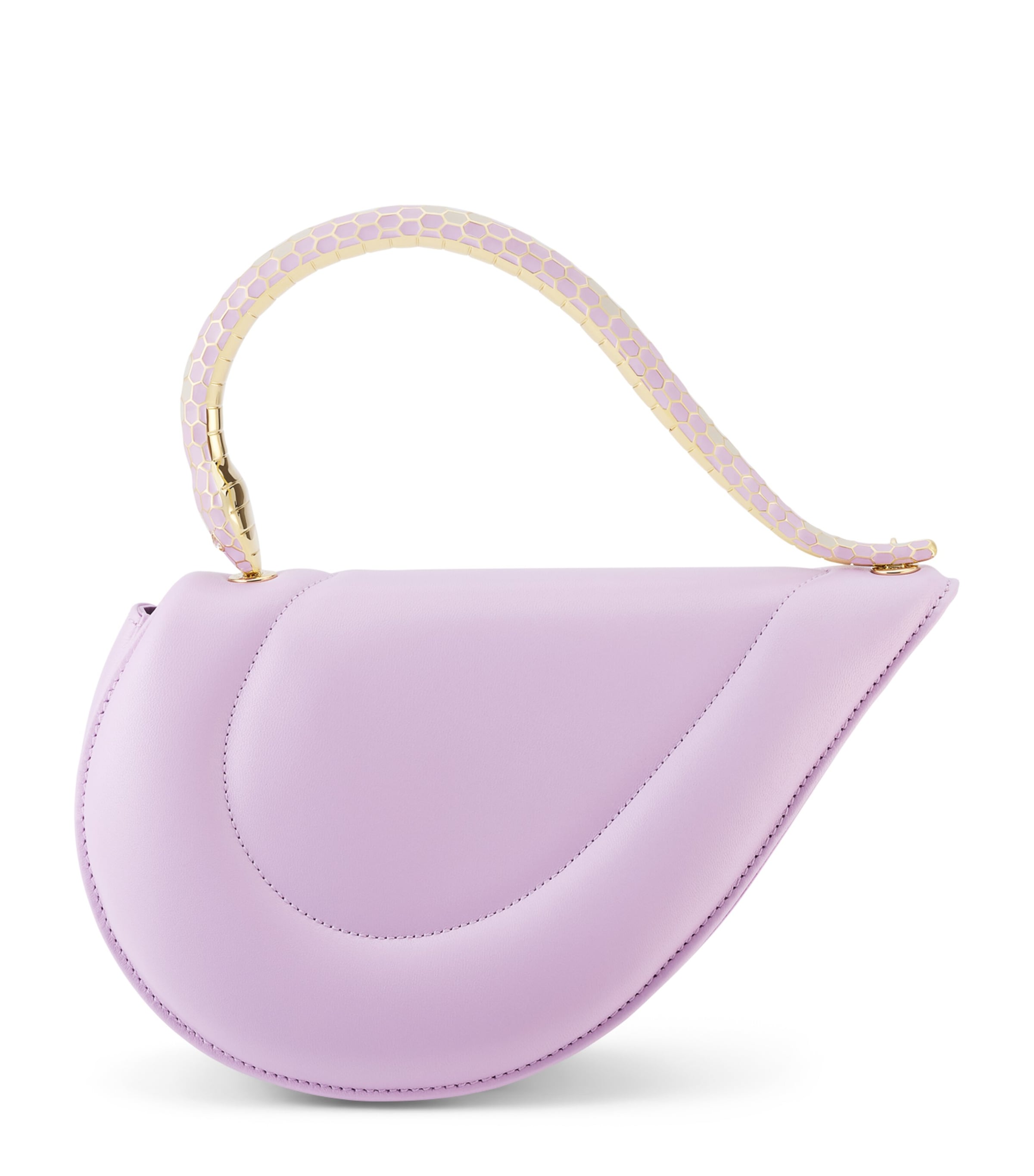 Bvlgari Calfskin Serpenti Cuore 1968 Top-Handle Bag Fuchsia Image 1