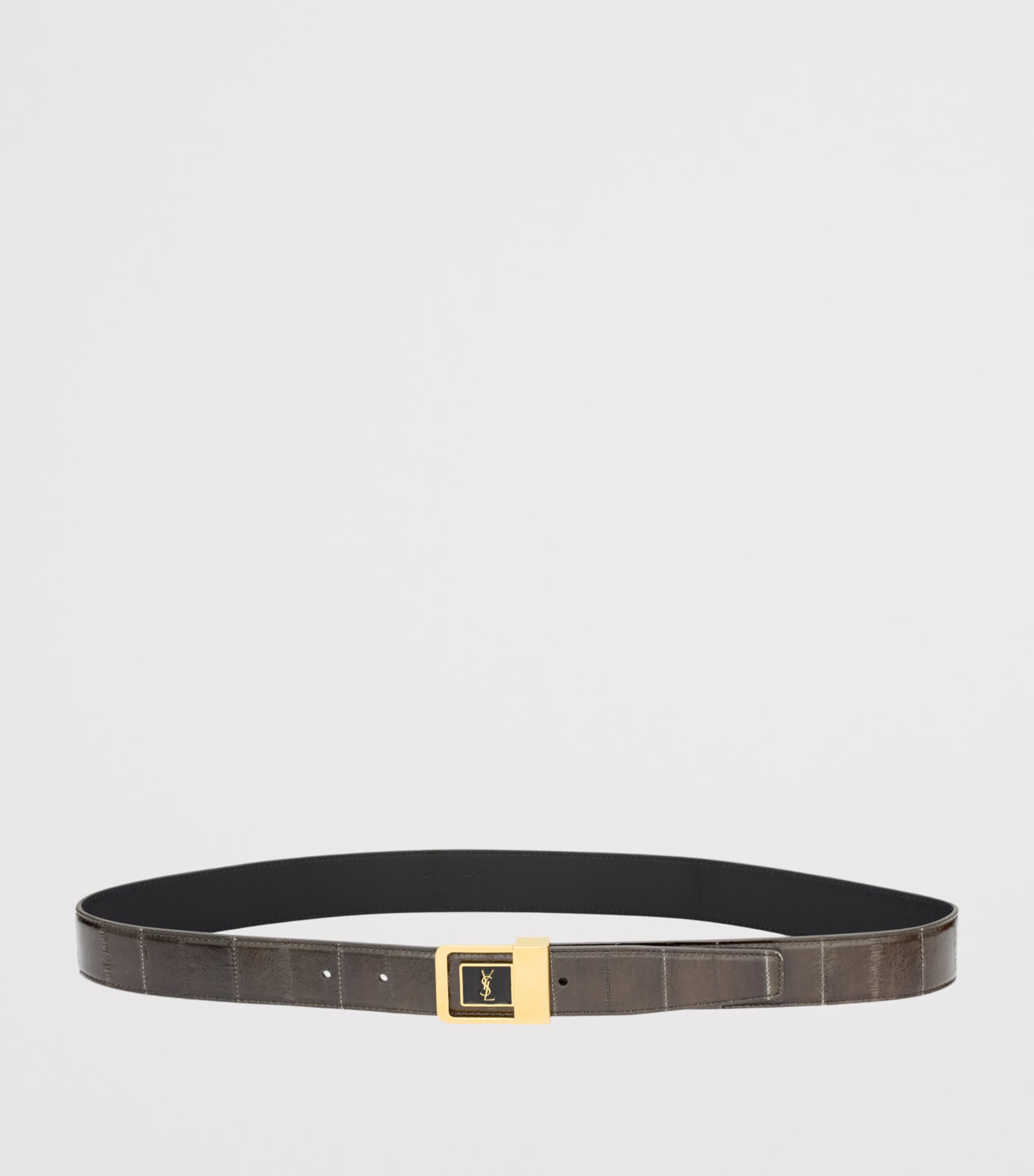 Saint Laurent Leather Logo Belt Image 2