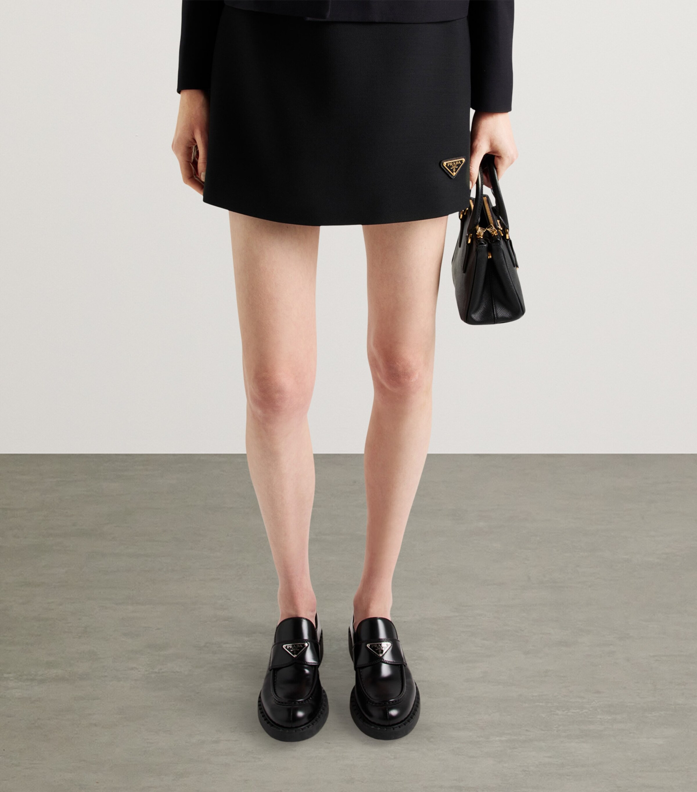 Wool-Silk Mini Skirt F0002 Image 5