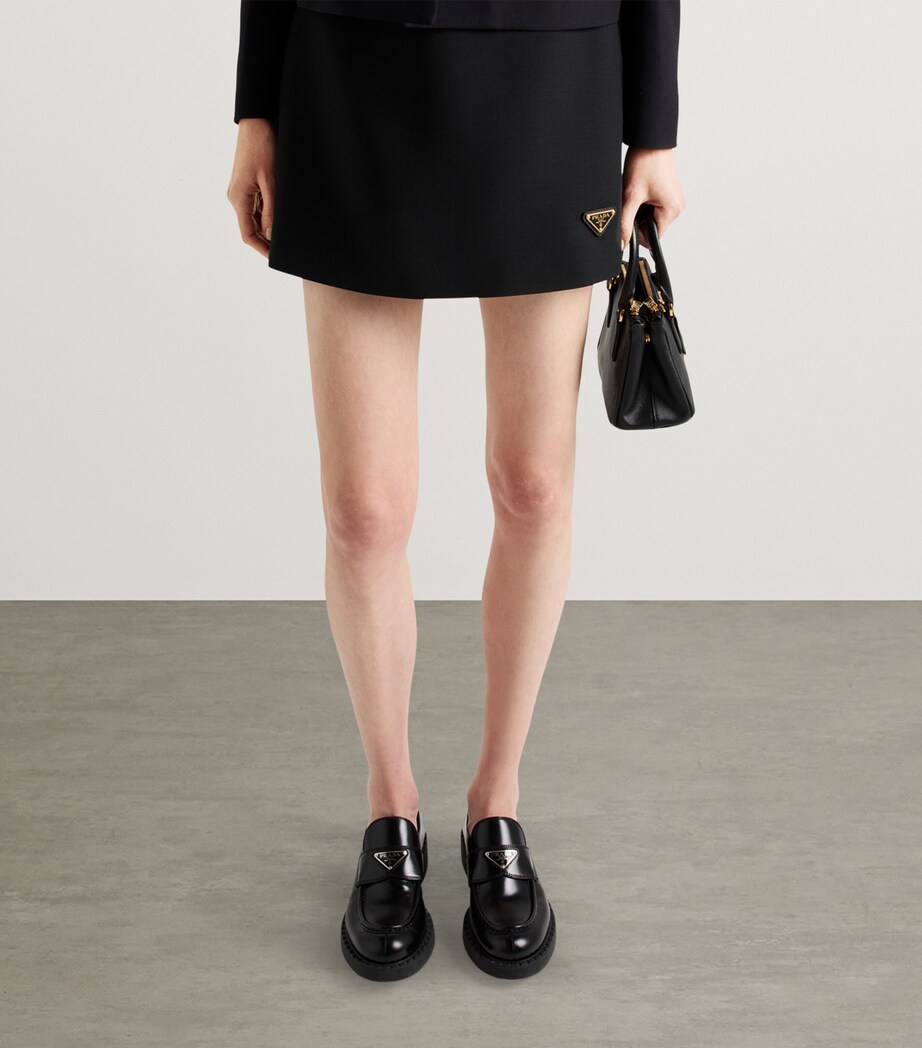 Wool-Silk Mini Skirt F0002 Image 5