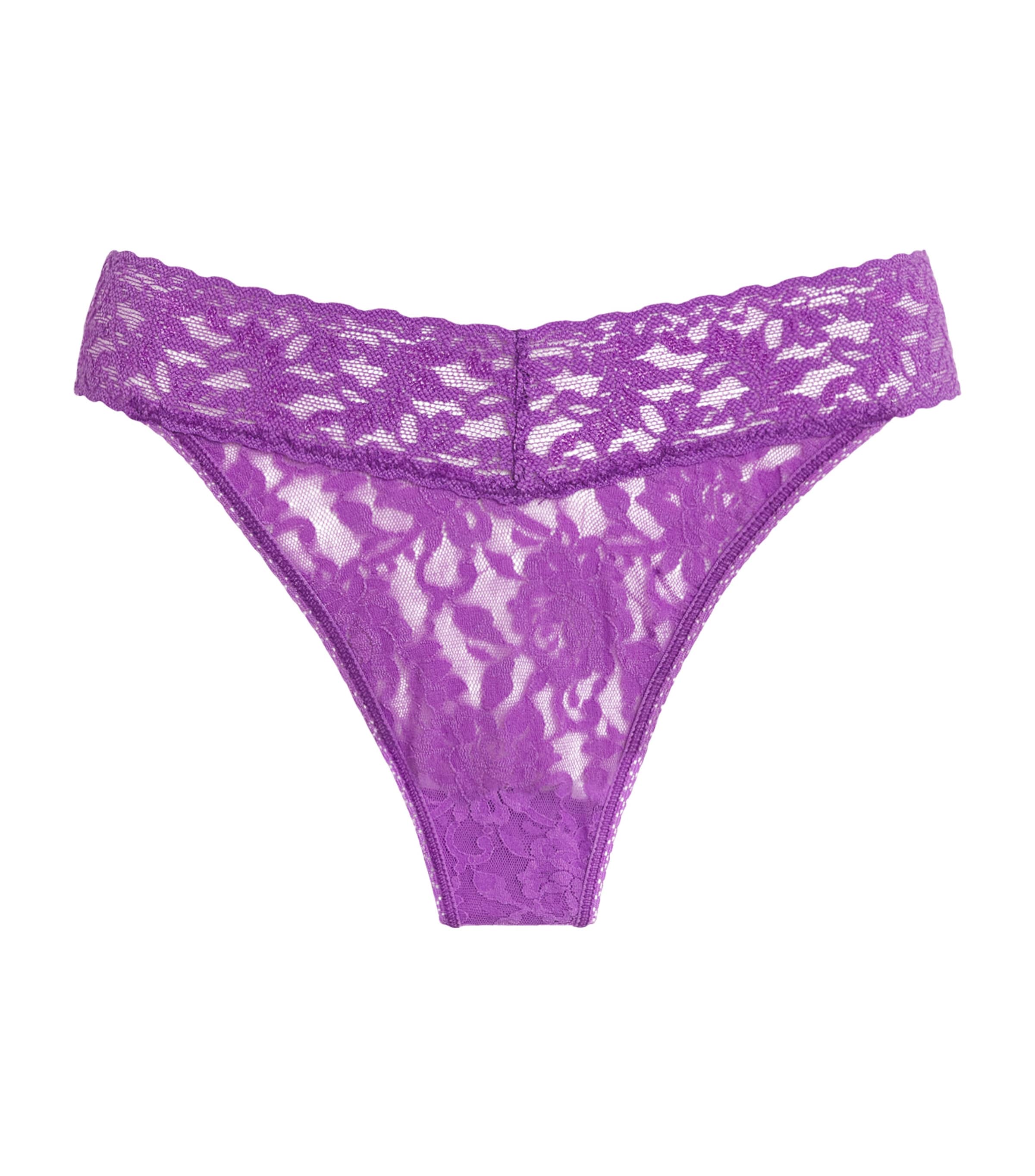 Hanky Panky Original Rise Thong In Purple