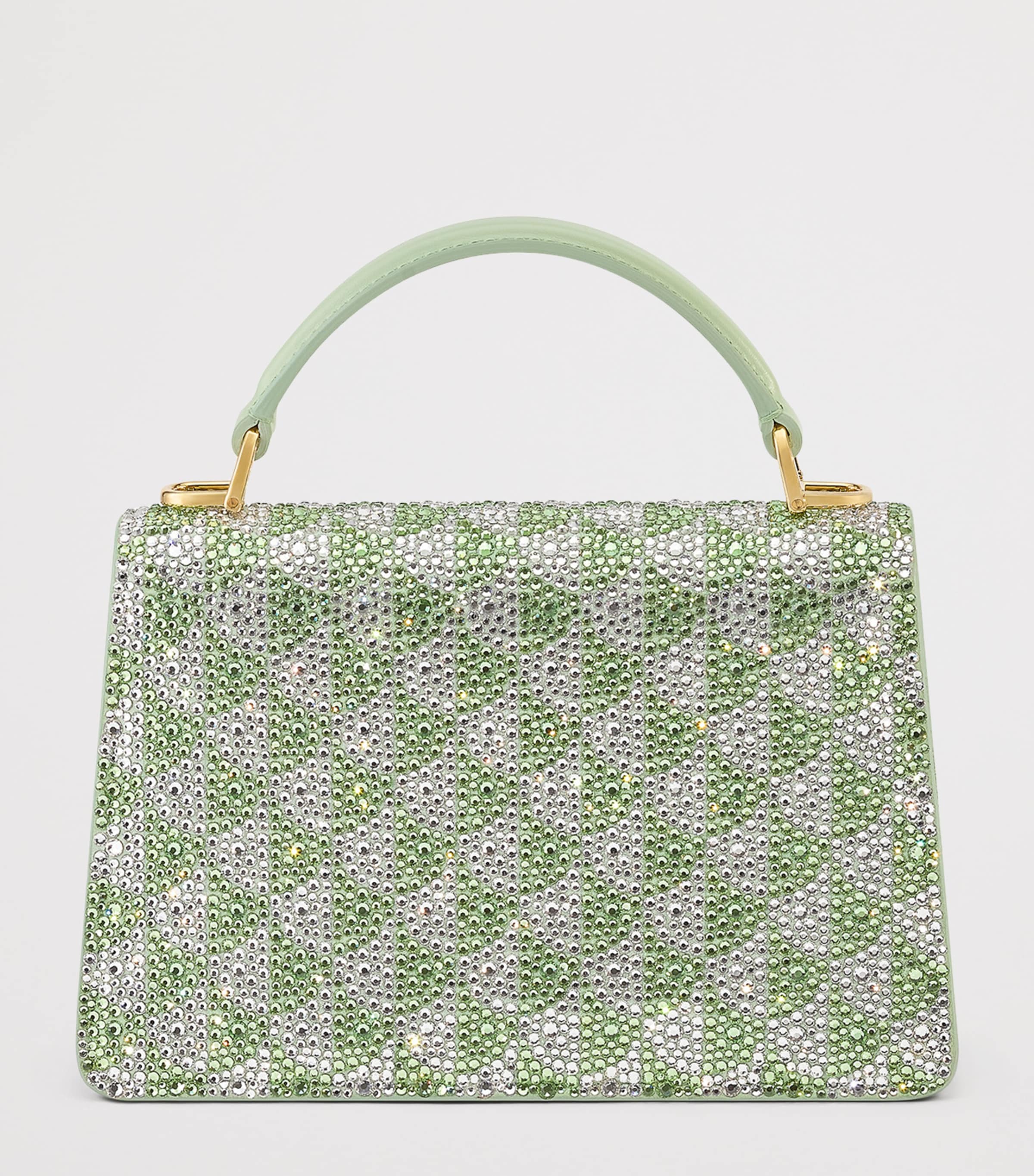 Bvlgari Mini Suede Serpenti Forever Top-Handle Bag Green Medium Image 5