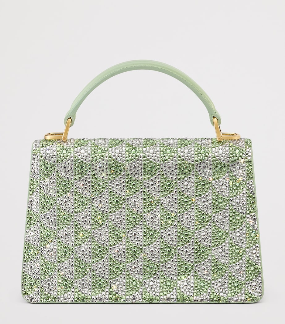 Bvlgari Mini Suede Serpenti Forever Top-Handle Bag Green Medium Image 5
